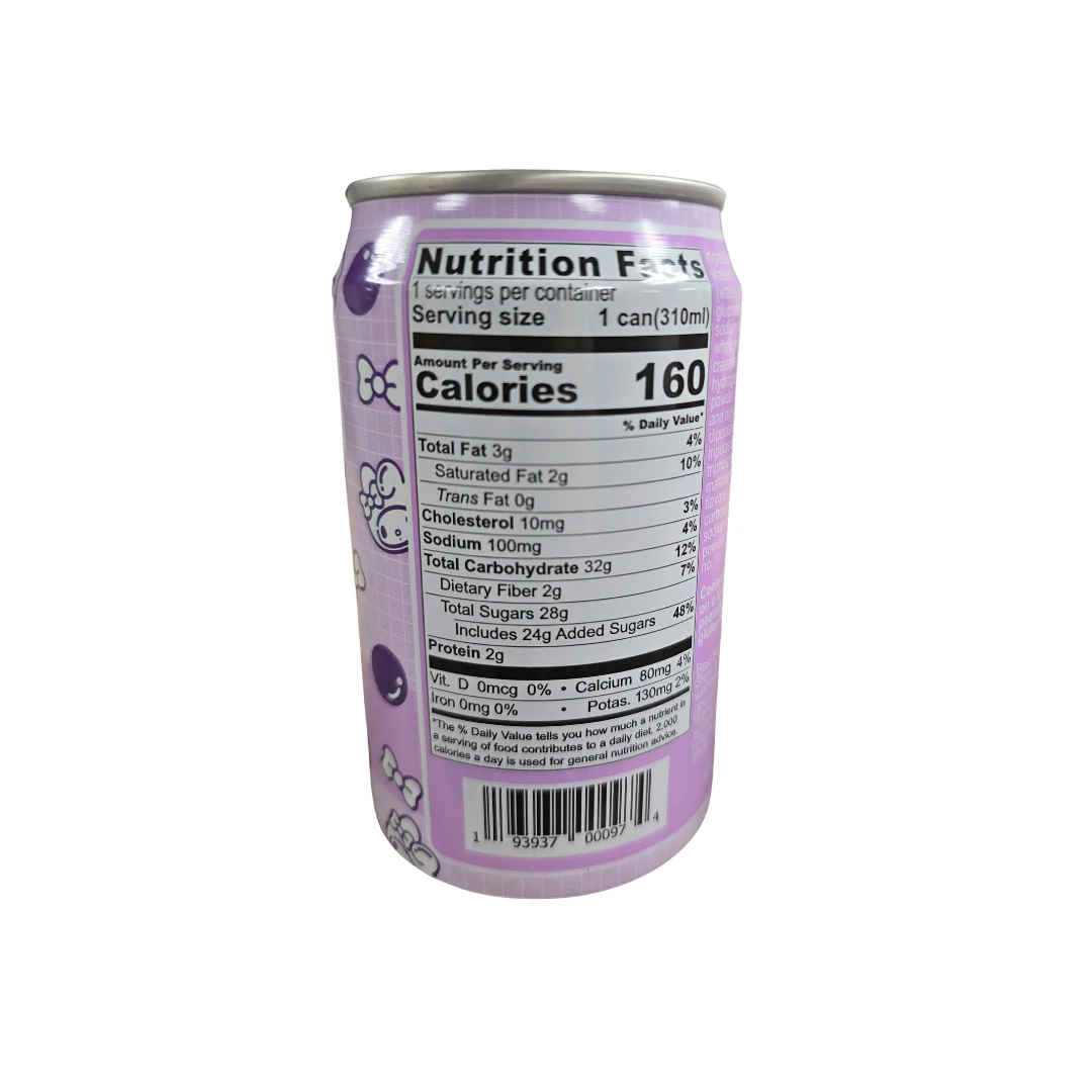 A-Sha My Melody Taro Boba Milk Tea 310 ml (10.5 fl oz) - Image 3