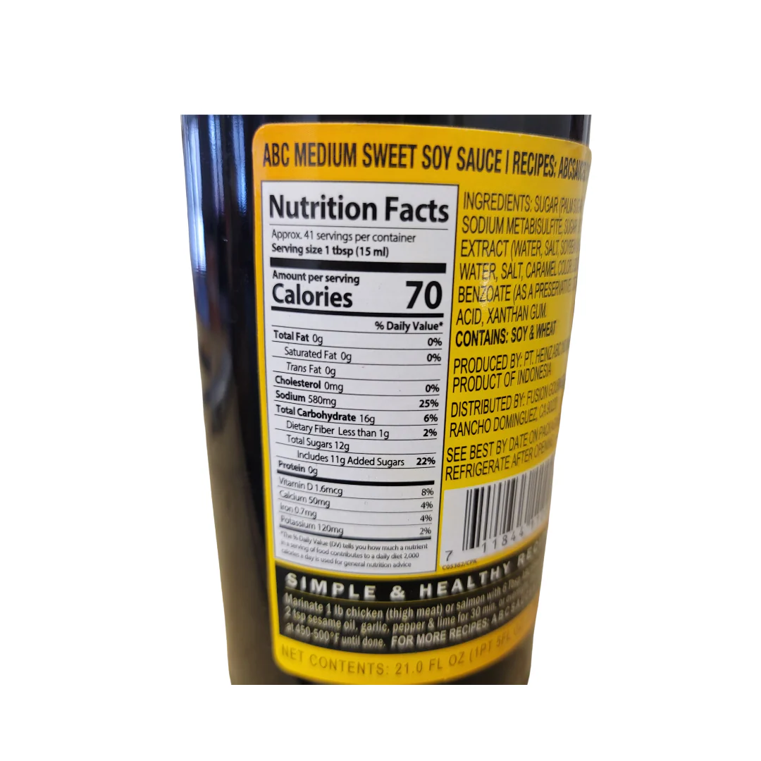 ABC Medium Sweet Soy Sauce 620 ml - Image 2