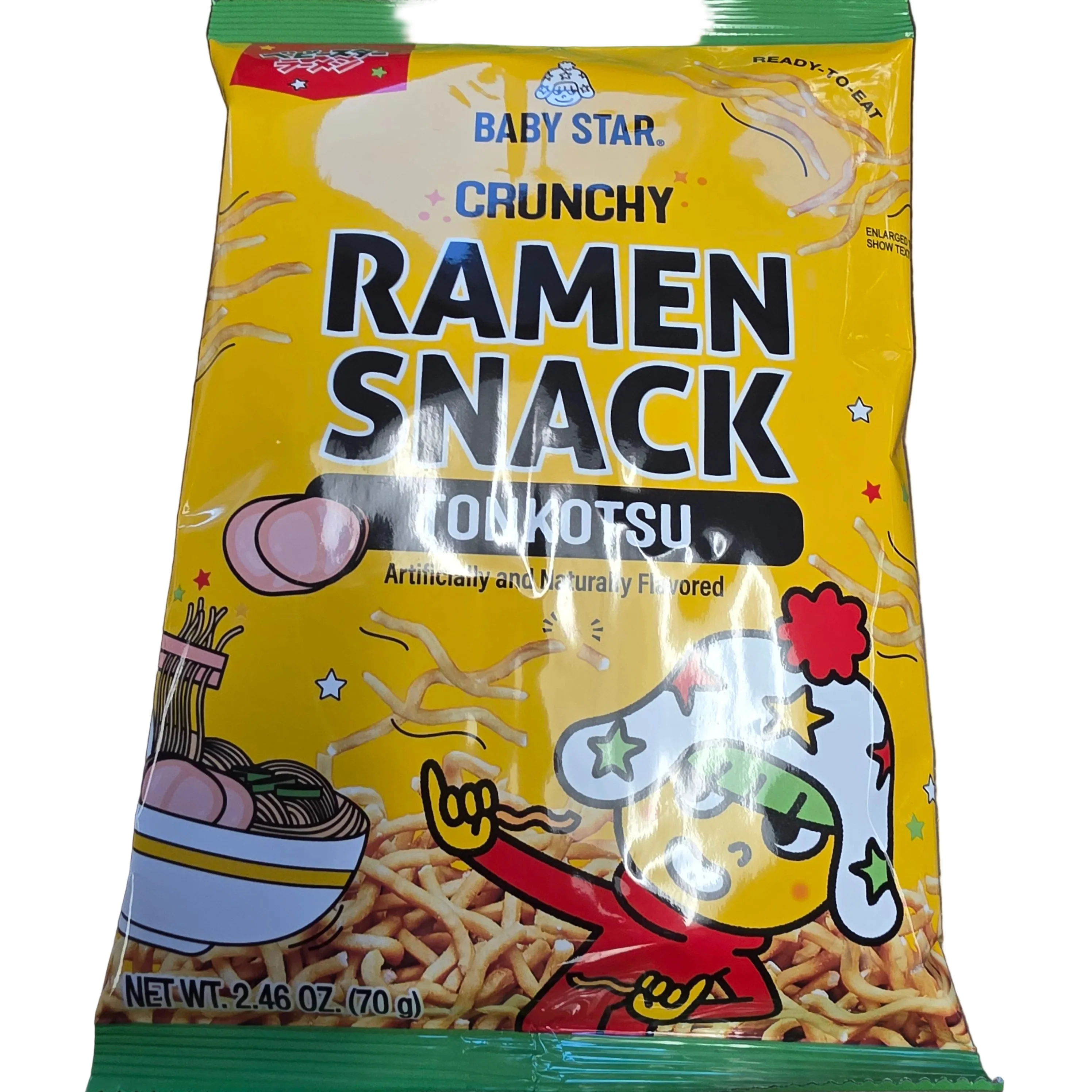 Baby Star Crunchy Ramen Snack Tonkotsu  Flavor 70 g