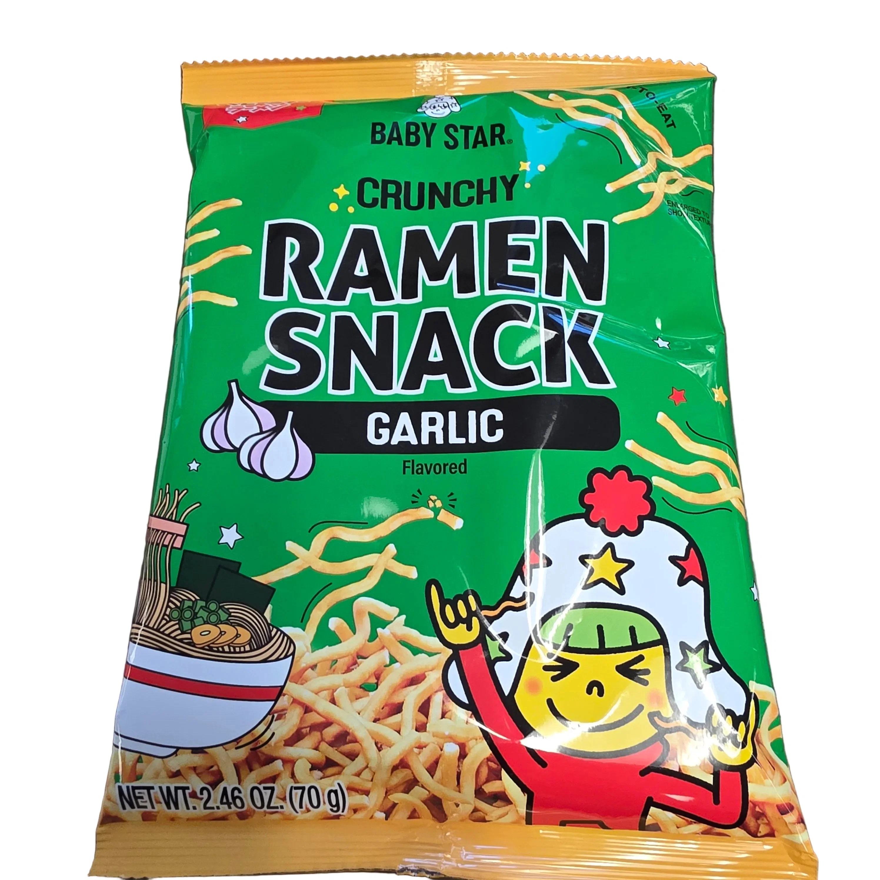Baby Star Crunchy Ramen Snack Garlic Flavor 70 g