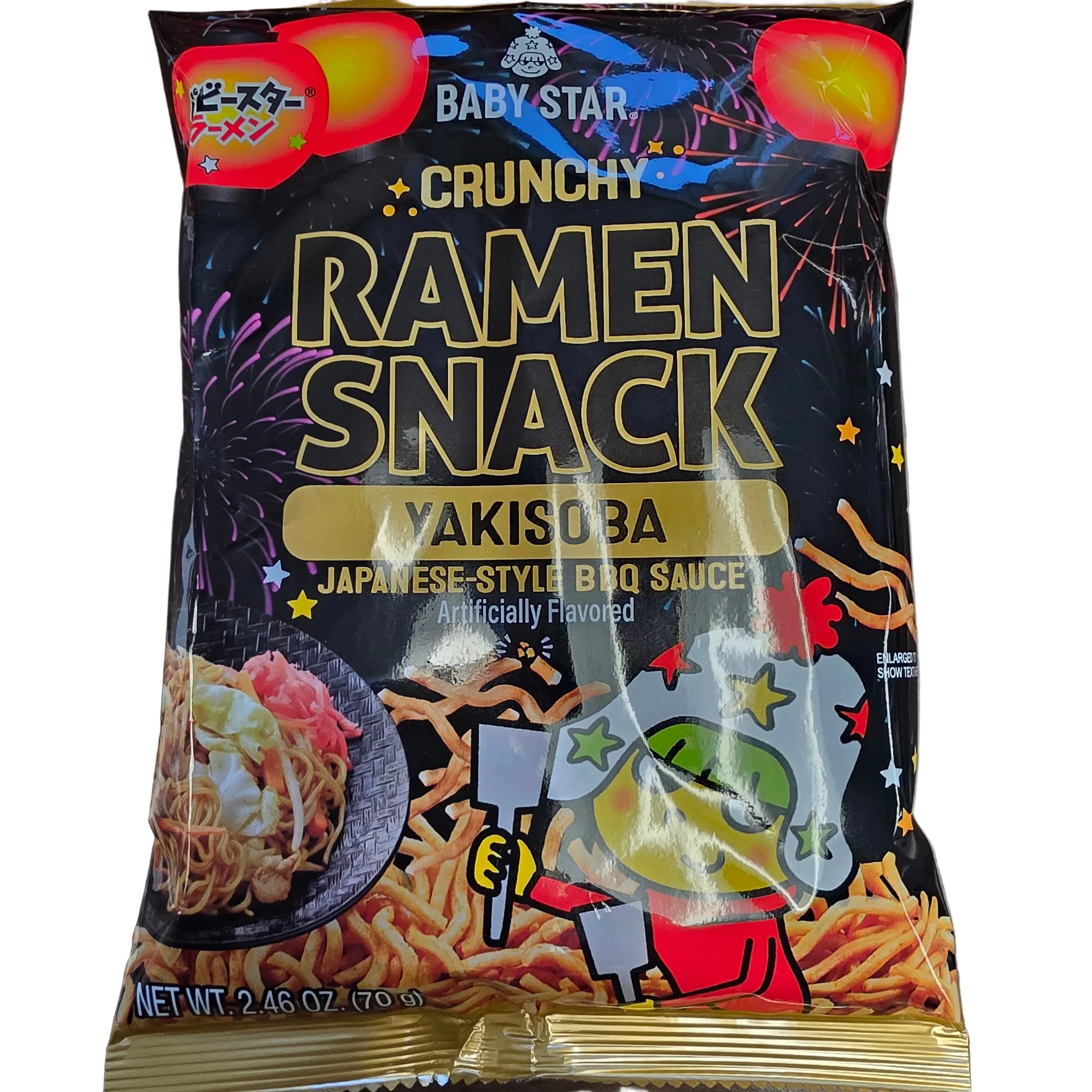 Baby Star Crunchy Ramen Snack Yakisoba Flavor 70g