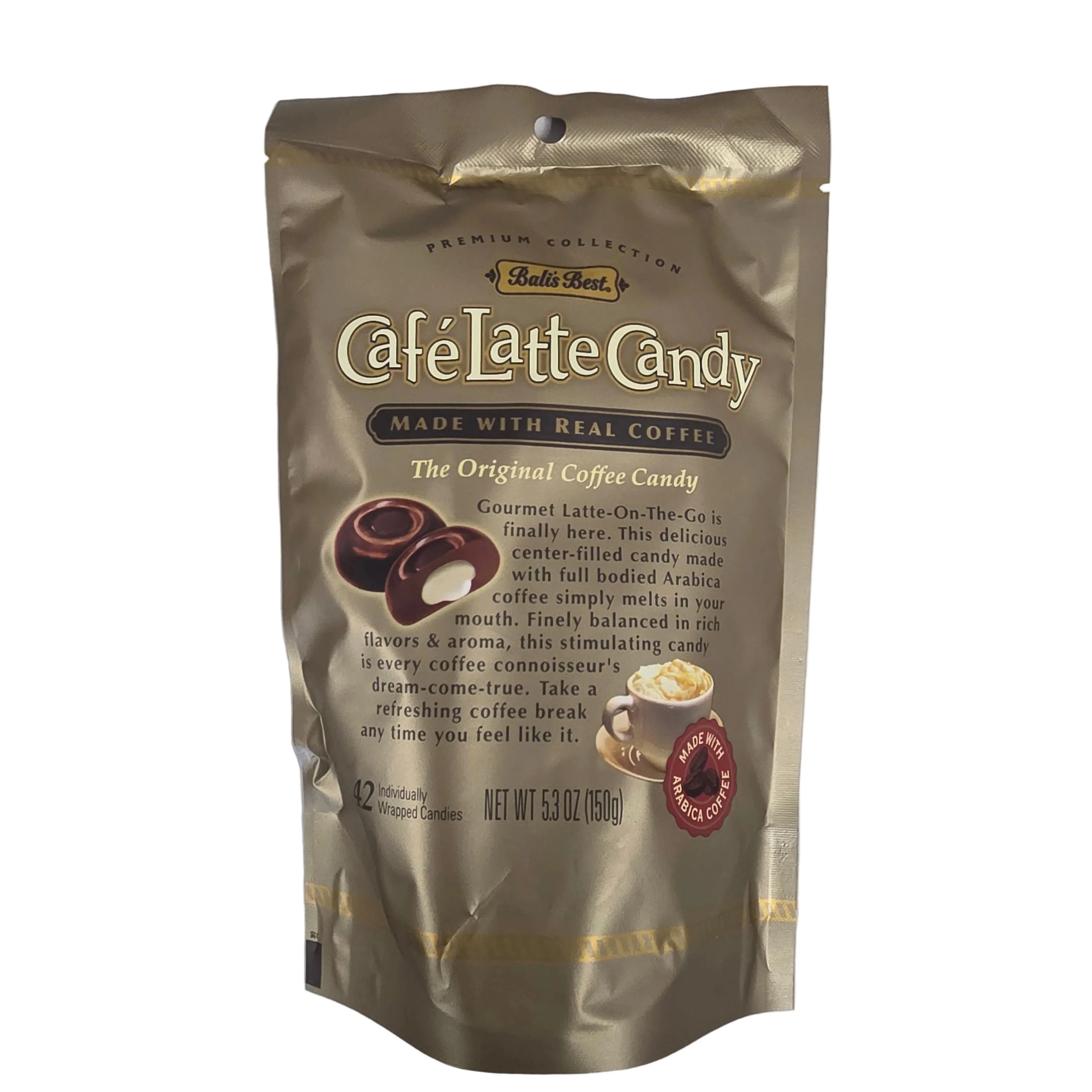 Bali's Best Cafe Latte Candy 5.3 Oz (42 Individually Wrapped)