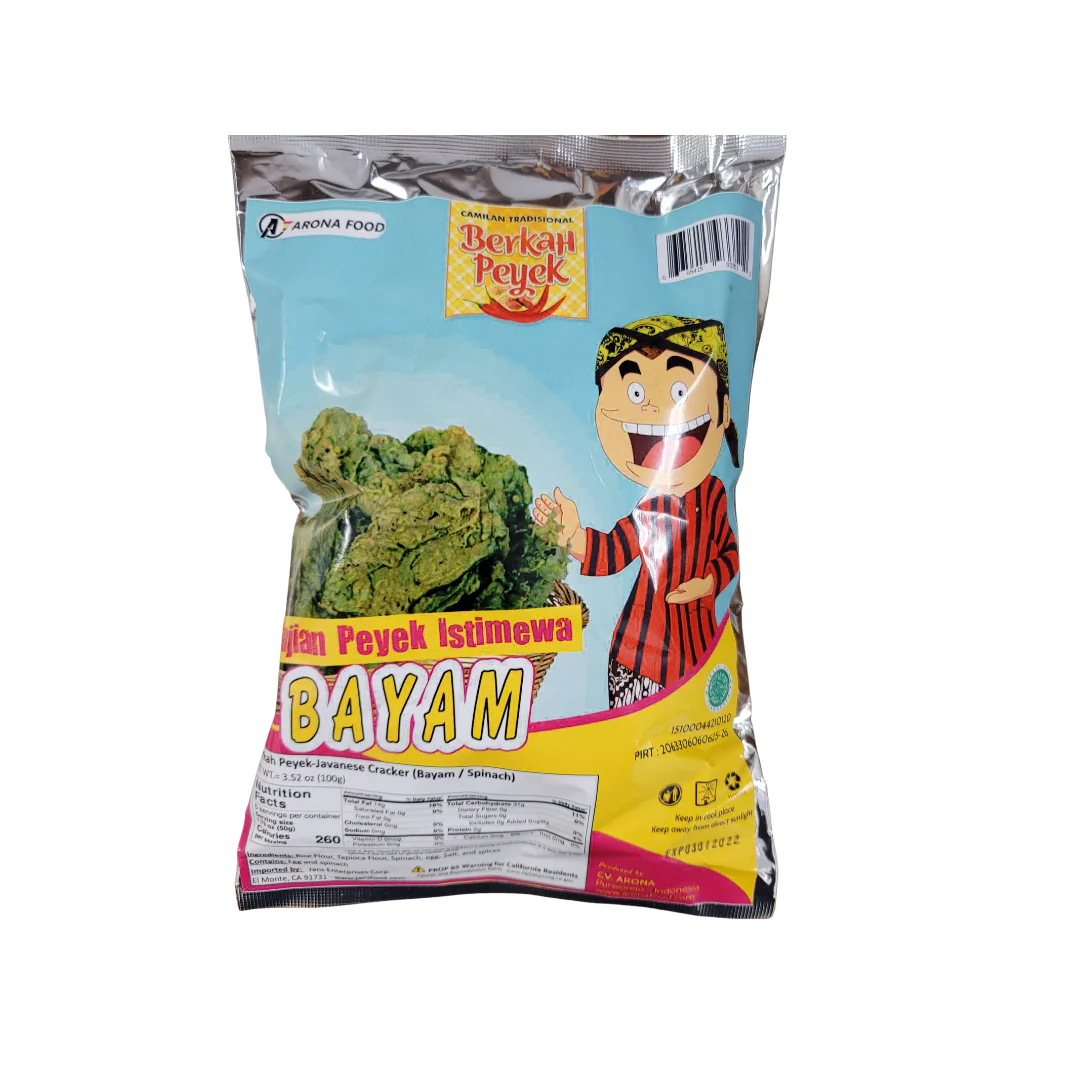 Berkah Peyek- Veggie (Bayam) 100 GR