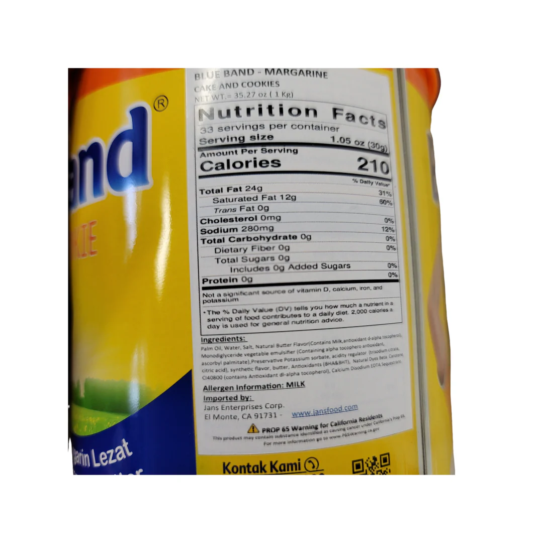 Blue Band Cake & Cookie Margarine 2.2 lbs (1 kg) - Image 2