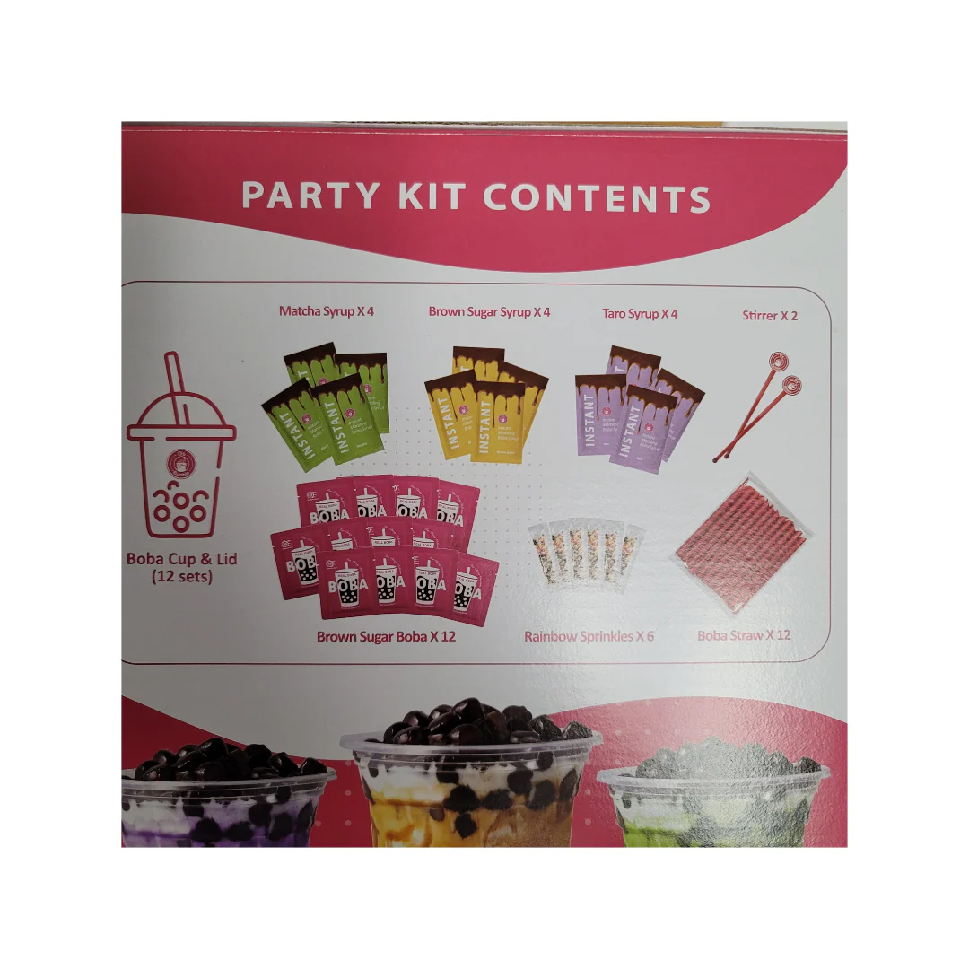 Boba Party Kit 26 Oz (738 g) 12 Cups - Image 2