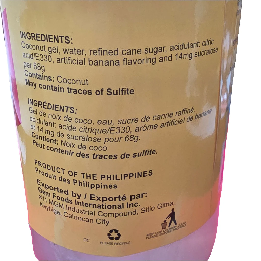 Buenas Nata De Coco Coconut Gel In Syrup 12 Oz (340 g) - Image 2