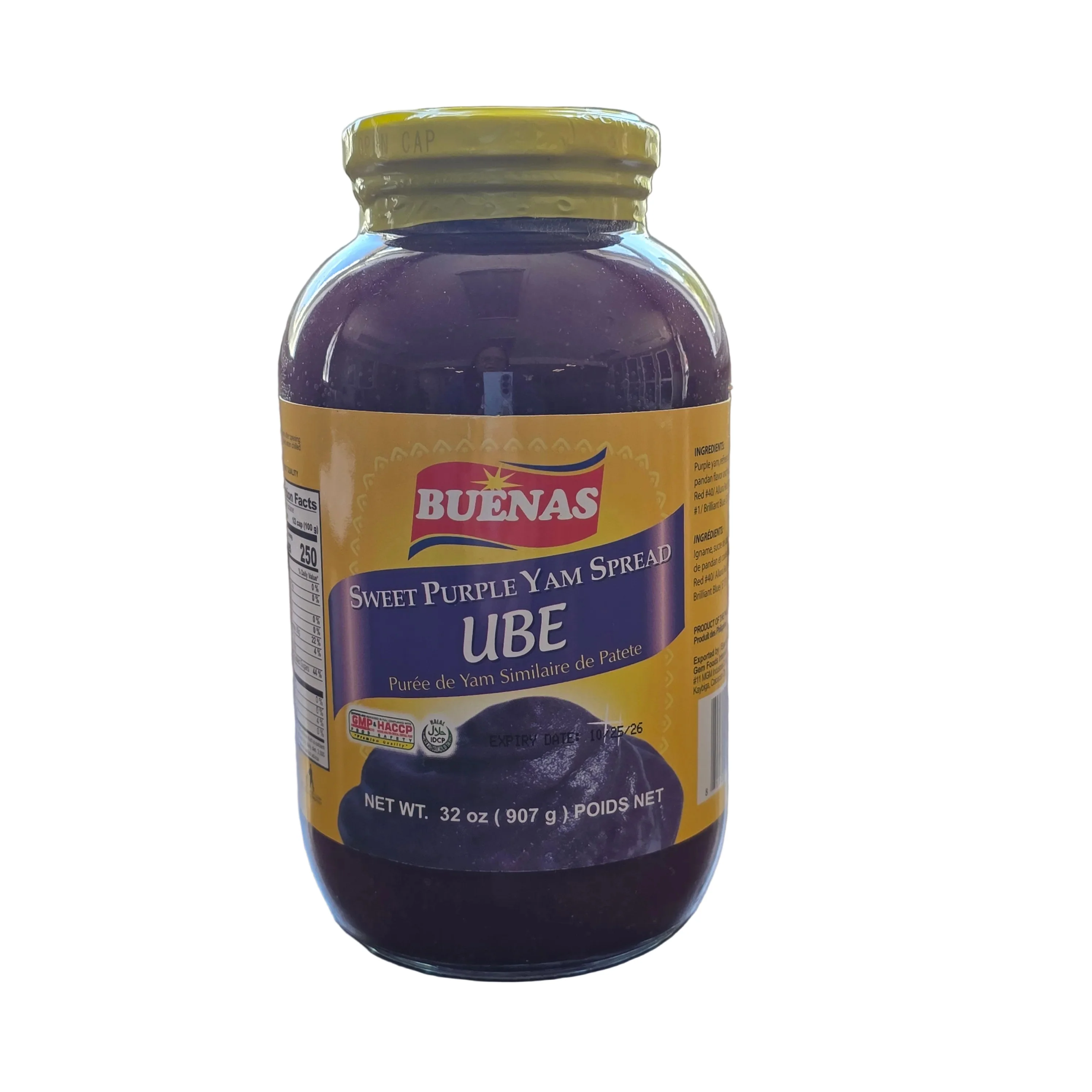 Buenas Sweet Purple Yam Ube Spread 32 Oz