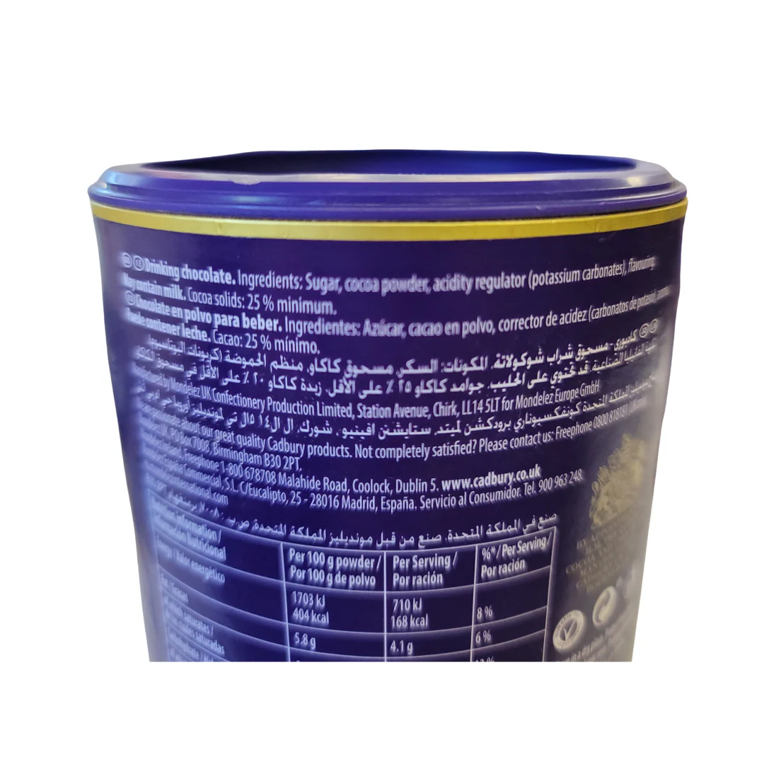 Cadbury Original Drinking Chocolate 500 g - Image 2