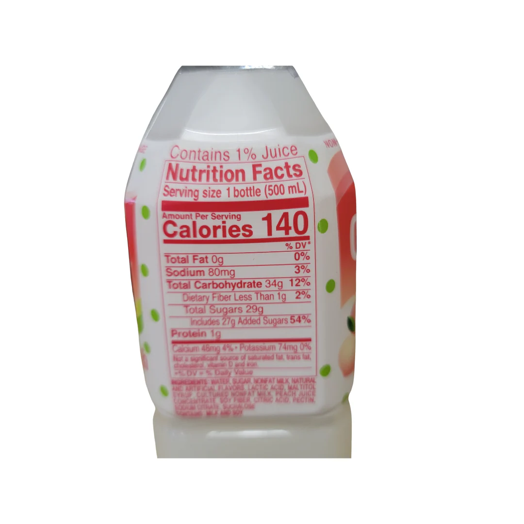 Calpico Peach Flavor 16.9 Fl Oz (500 ml) - Image 2