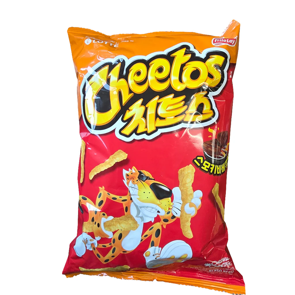 Cheetos Smokey BBQ 5.78Oz (164 g) Product of Korea