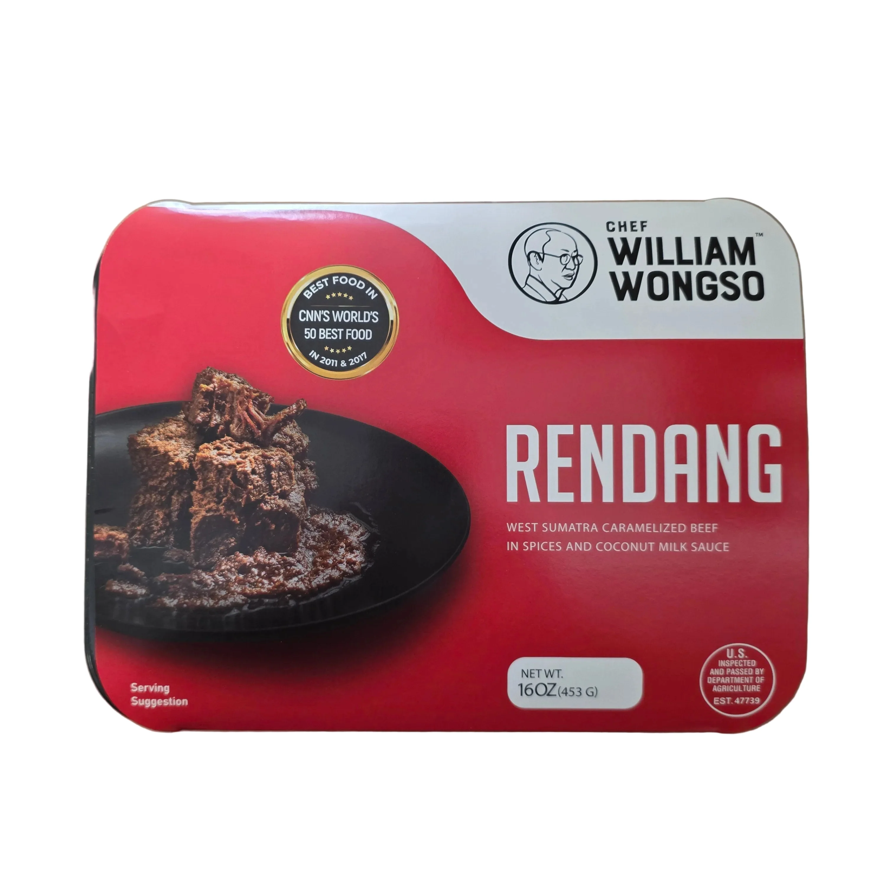 Chef William Wongso Rendang Fully Cooked 16 Oz (453 g) Frozen