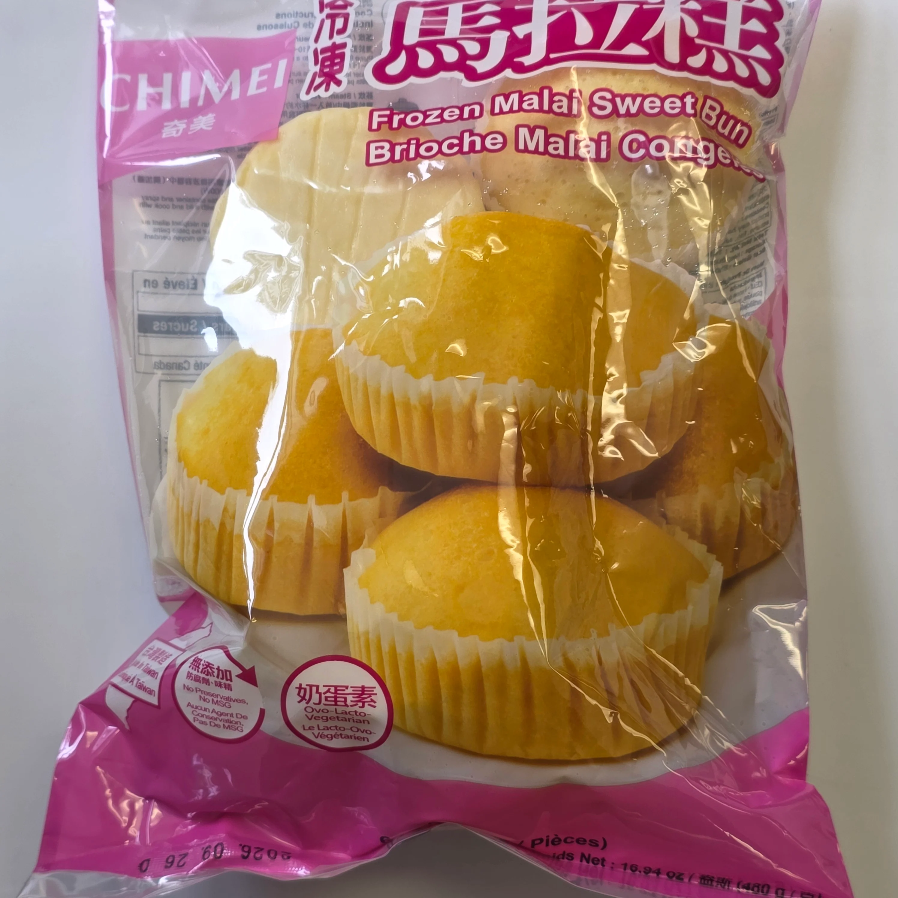 Chimei Frozen Malai Sweet Bun 480 g (16.94 Oz)