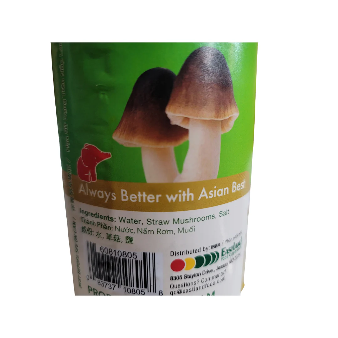 Asian Best Medium Straw Mushroom Peeled in Brine 15 oz Drained 7 Oz - Image 2