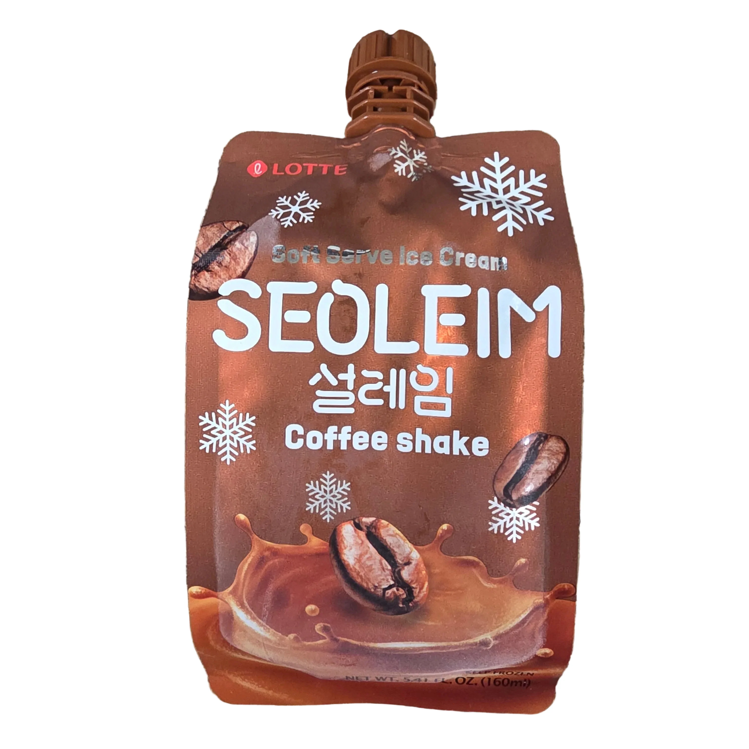 Lotte Soft Serve Ice Cream Coffee Shake 160ml Frozen