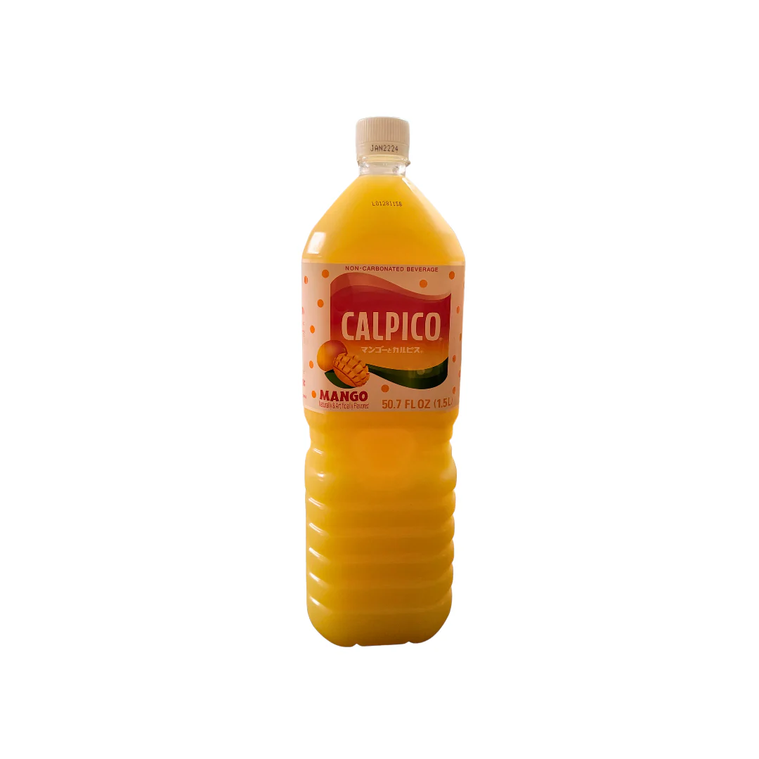 Calpico Non Carbonated Soft Drink Mango Flavor 1.5 L (50.7 Oz)