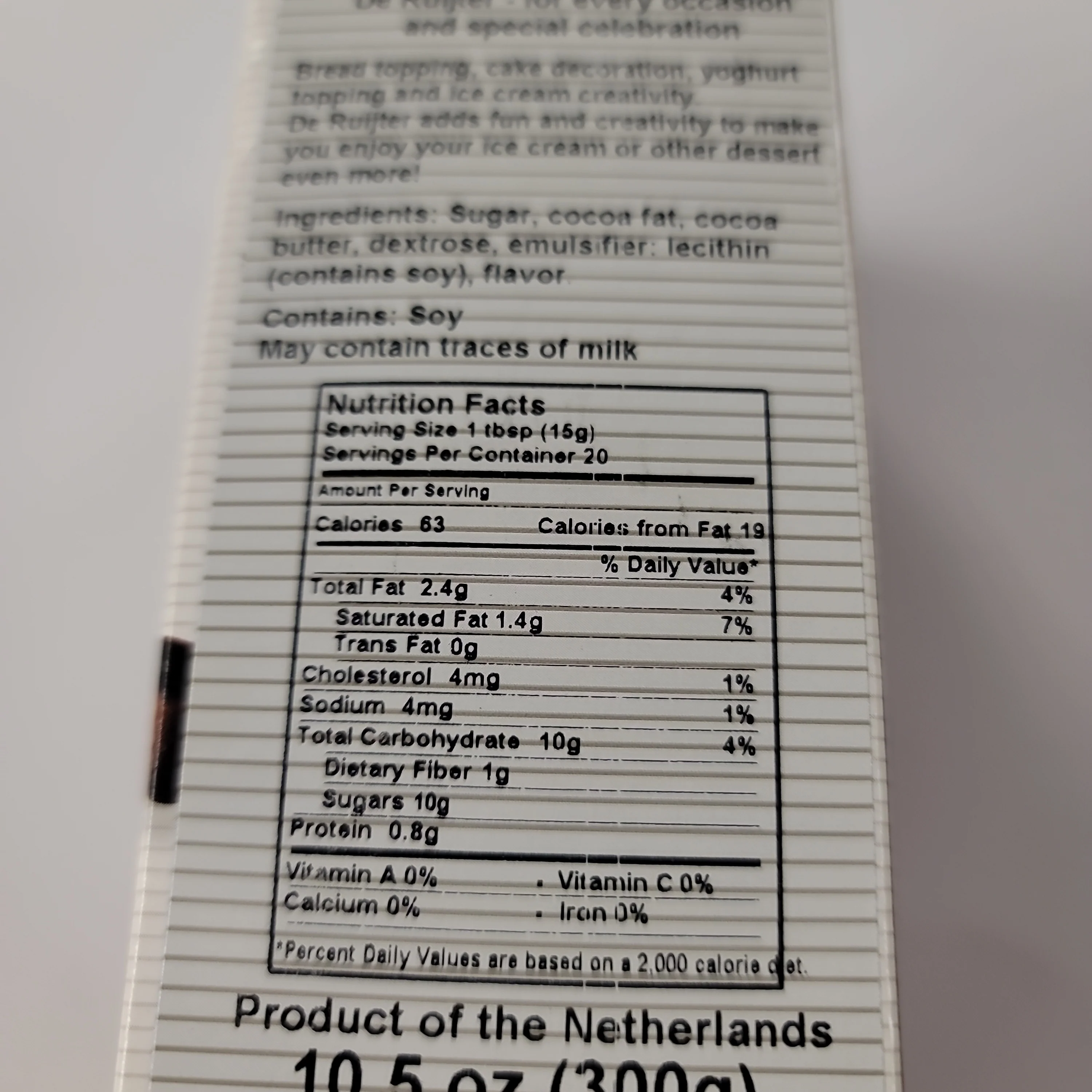De Ruijter Dark Chocolate Flake 10.5 Oz (300 g) - Image 3