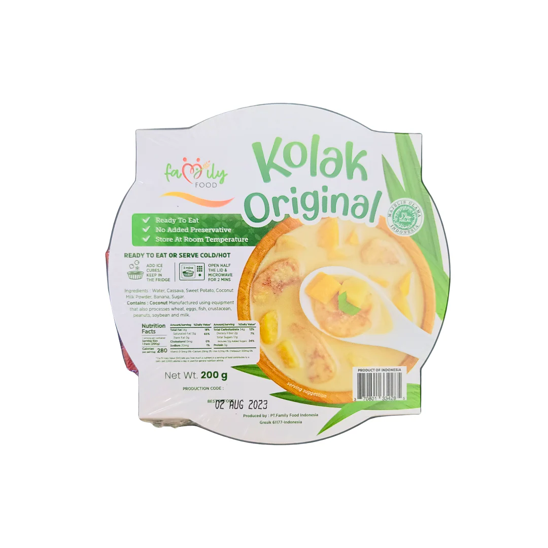 Family Food Kolak Original Flavor 200 g (Ready to Eat Dessert in Cup)