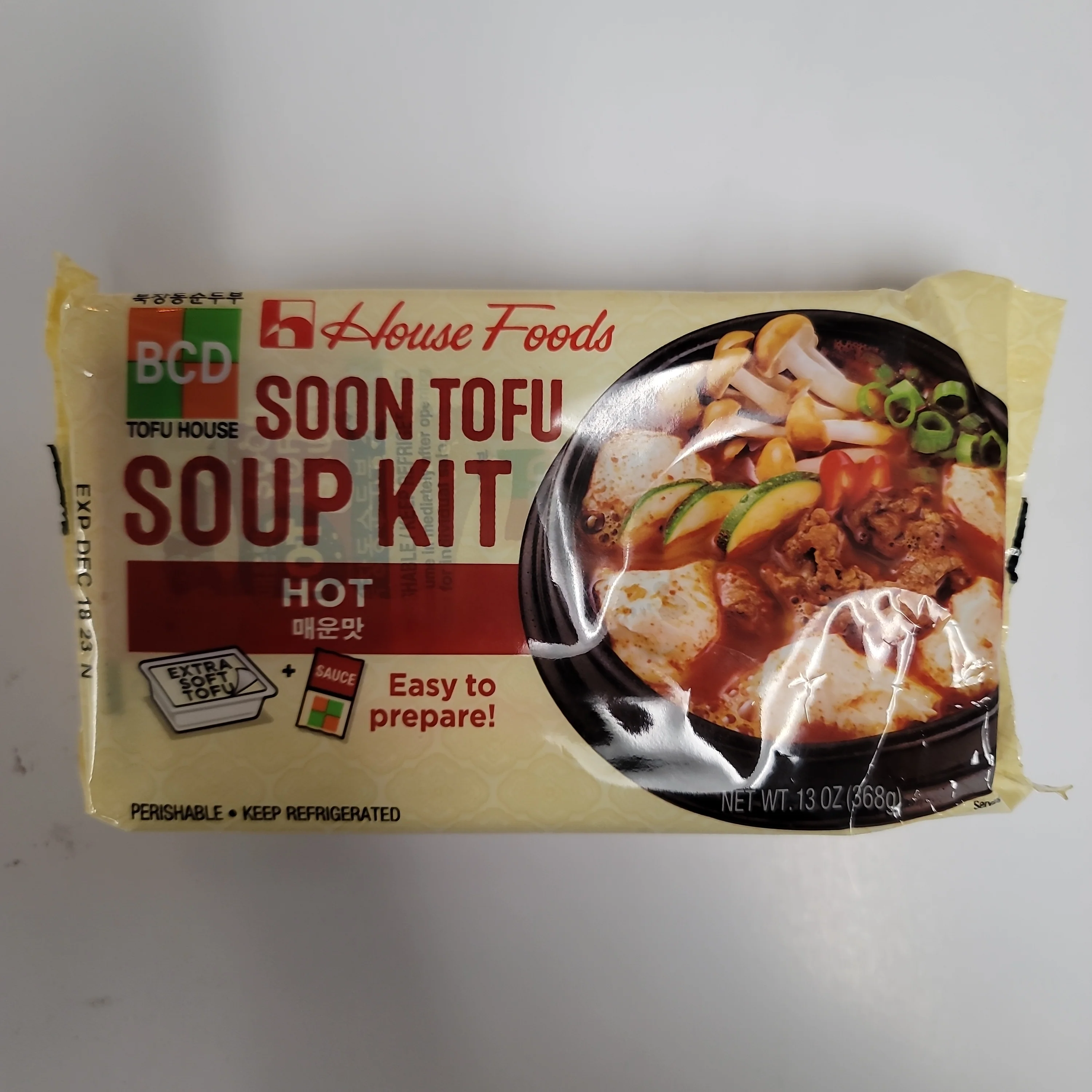 House BCD Soon Tofu Soup Kit Hot 13oz