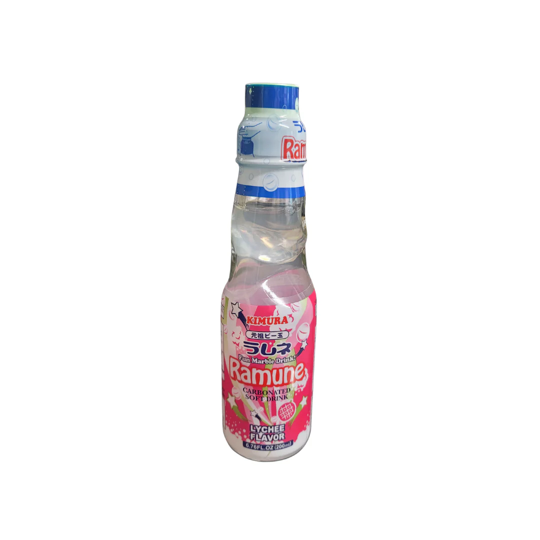 Kimura Ramune Soda Lychee Flavor 200 ml