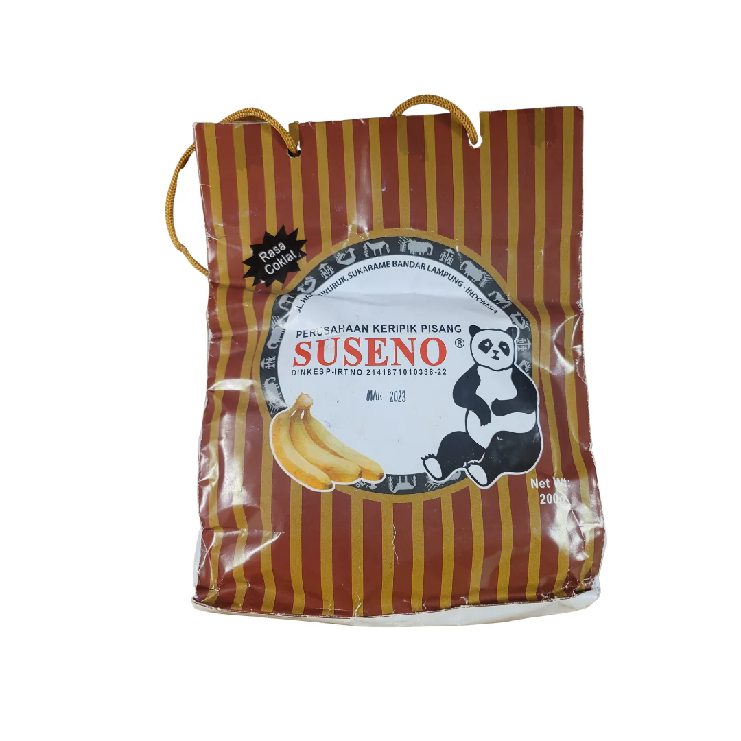 Suseno Keripik Pisang Kepok Rasa Coklat 200 gram