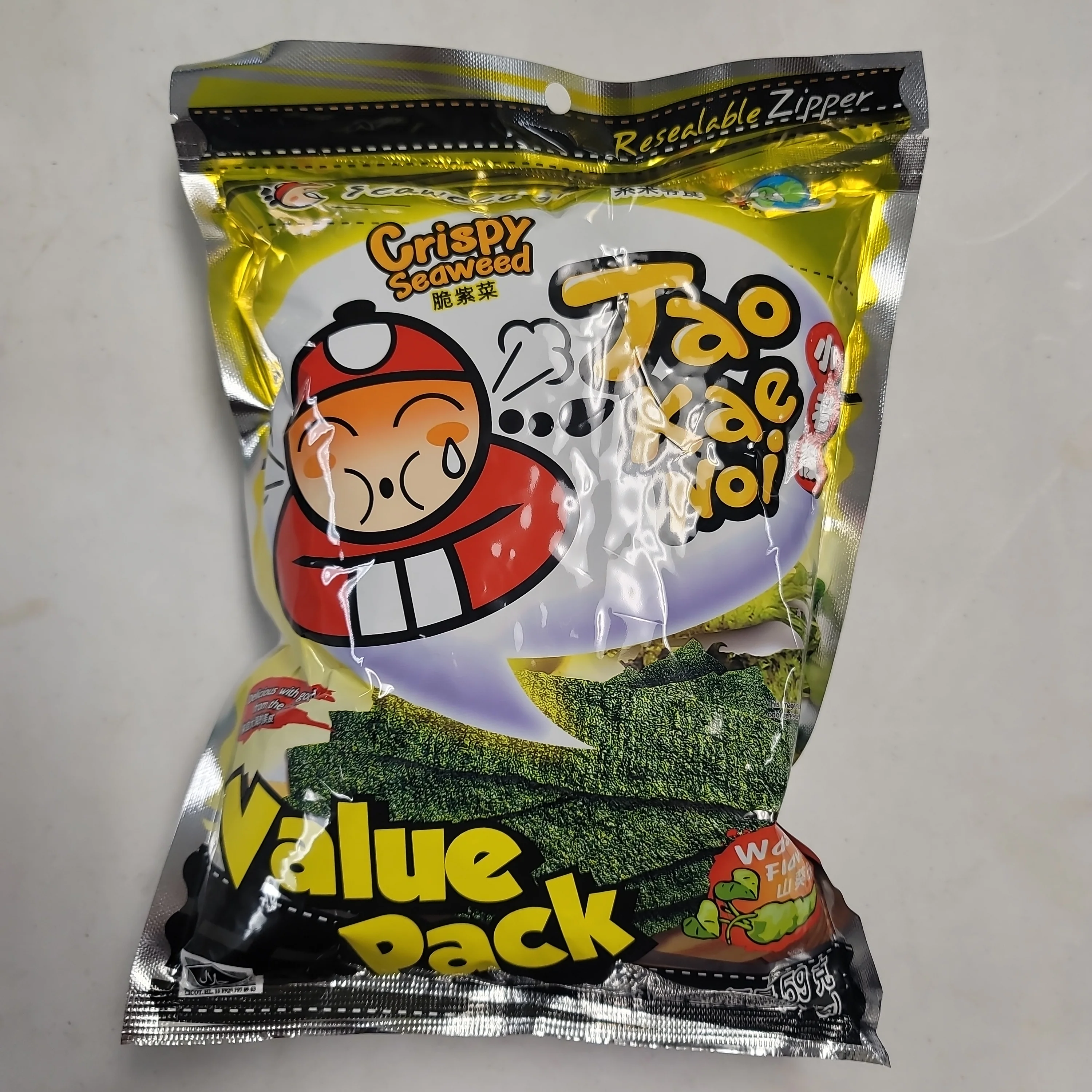 Taokaenoi Crispy Seaweed Wasabi Flavor 59 g Value Pack
