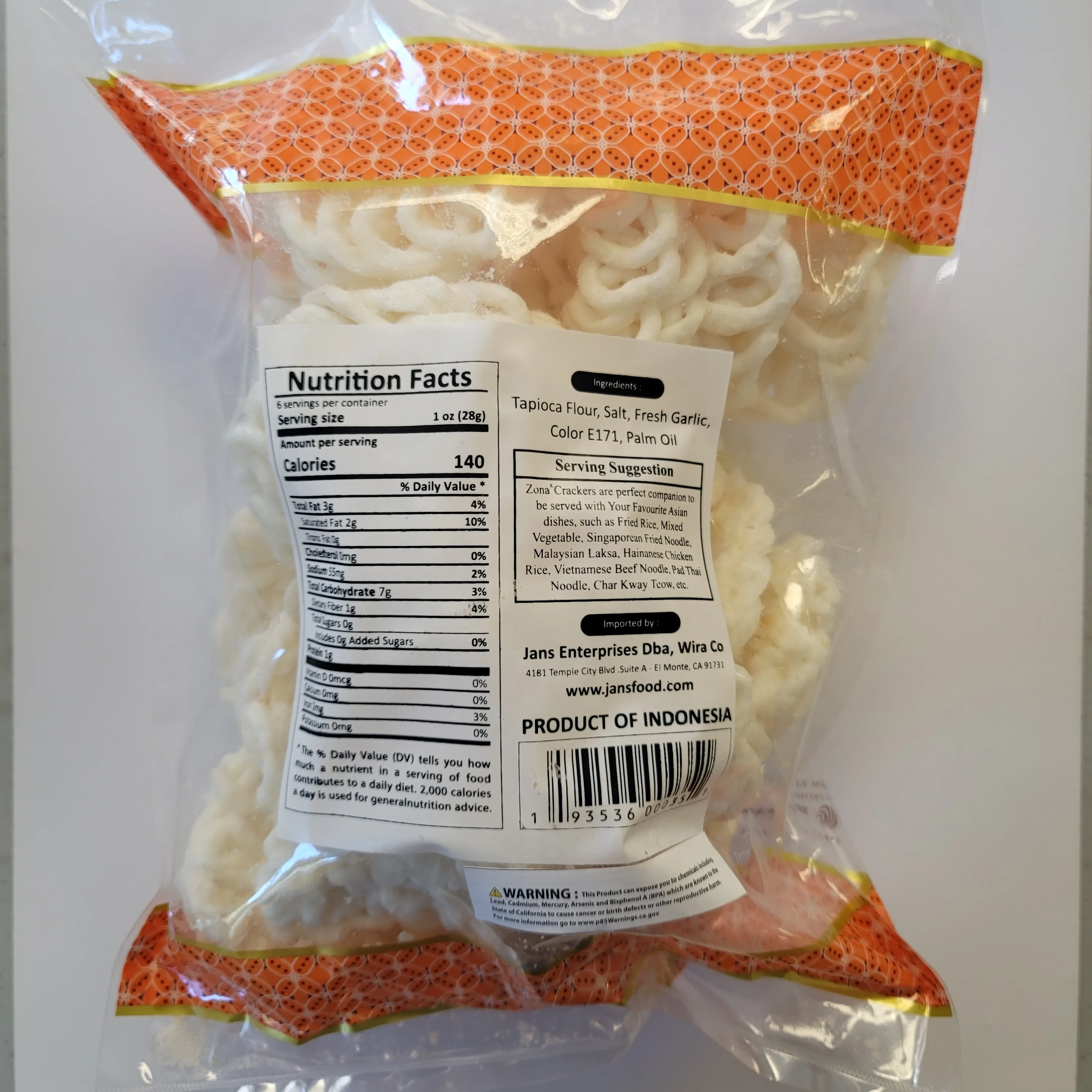 Zona Kerupuk Bawang Palembang 140 g - Image 2
