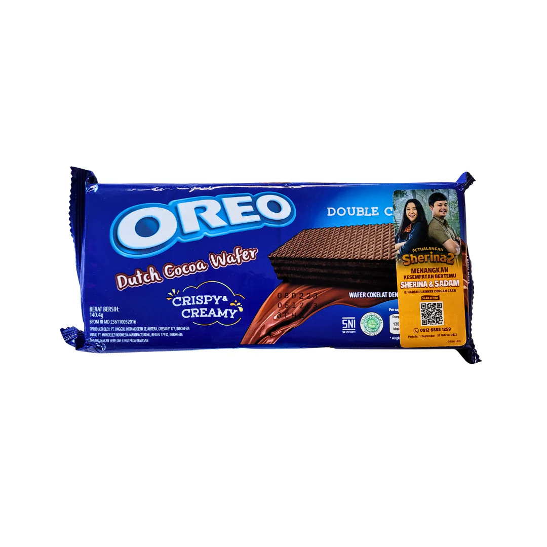 Oreo Dutch Cocoa Wafer Double Choco 140 g