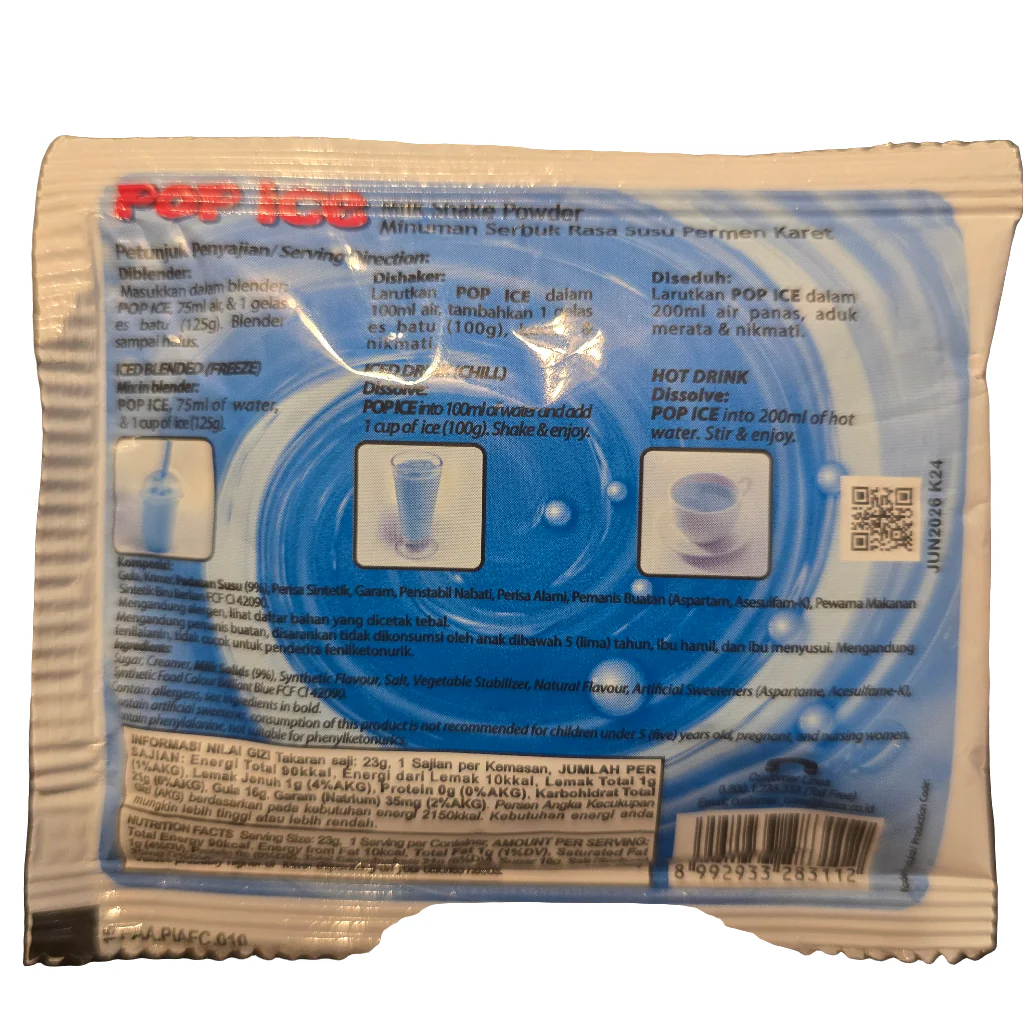Pop Ice Es Blender Bubble Gum Flavor 23 g - Image 2