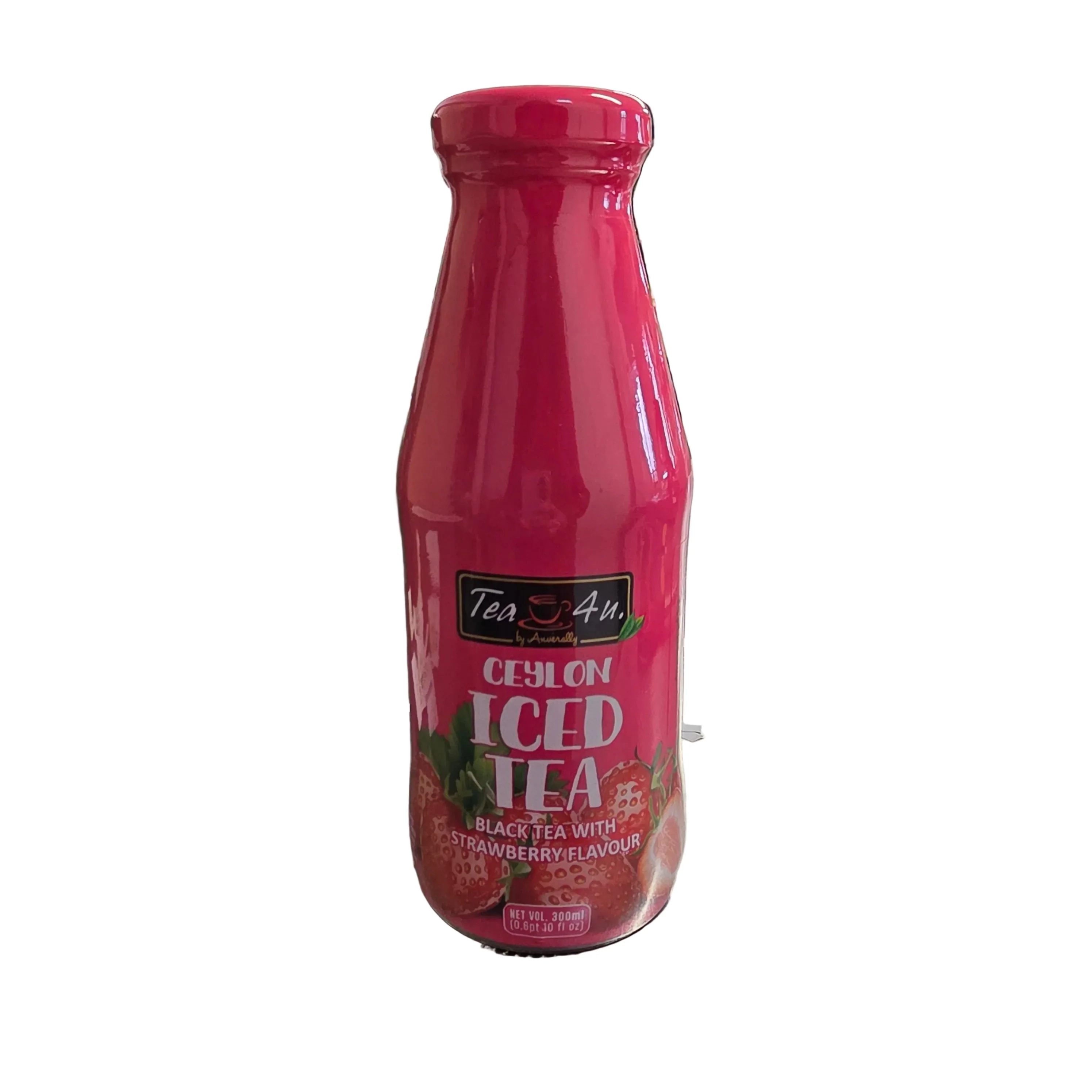 Tea4U Ceylon Iced Tea Black Tea with Strawberry Flavor 300 ml