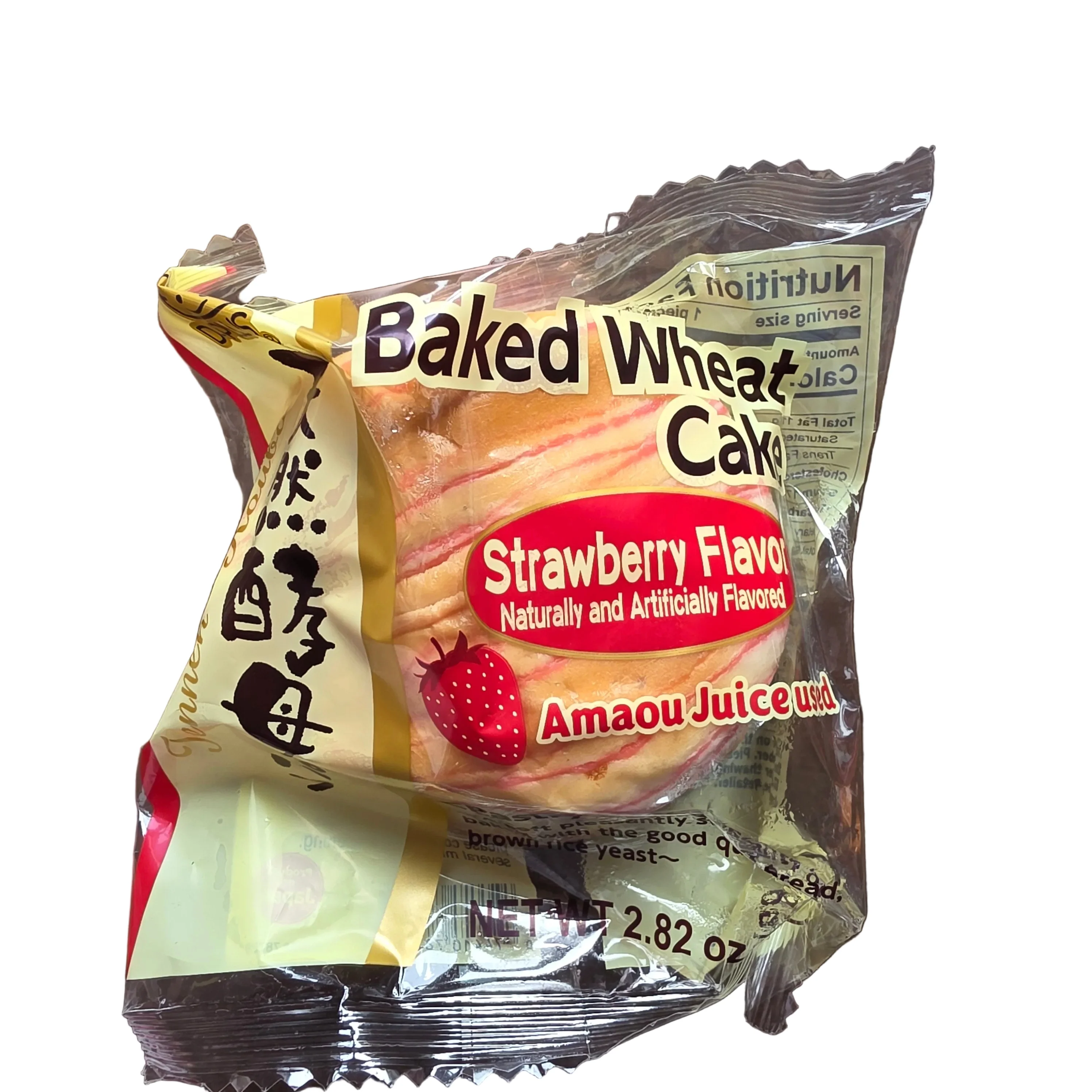 D-Plus Baked Wheat Cake Strawberry Flavor 80g (2.82oz)