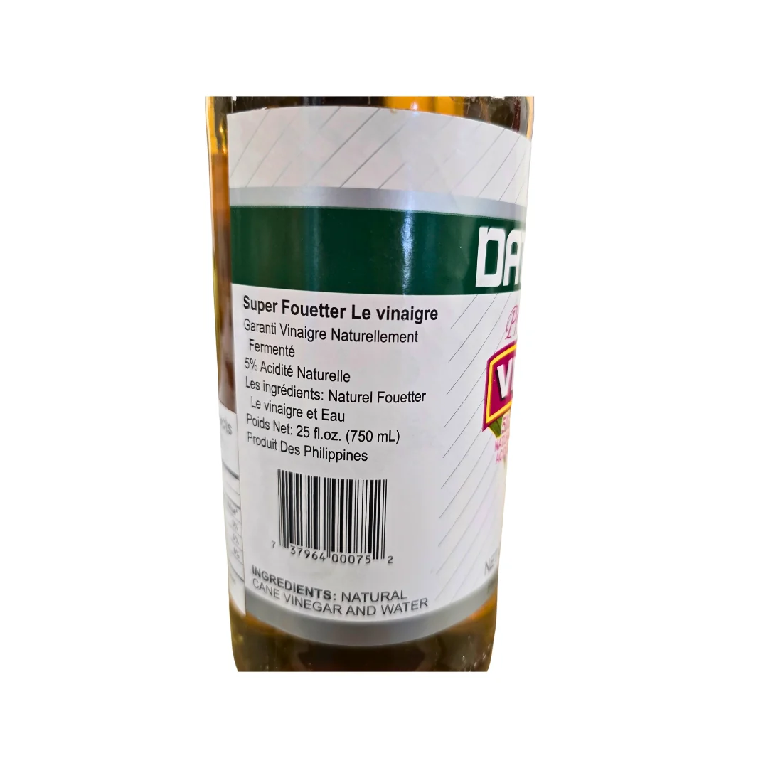 Datu Puti Cane Vinegar 750 ml (25 fl oz) - Image 2