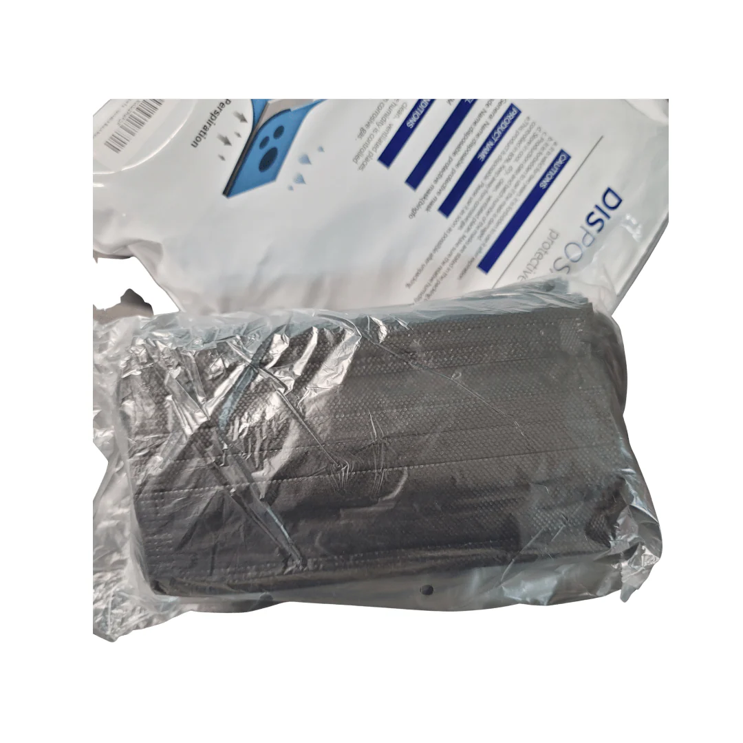 Disposable Face Mask 100 pcs (Black) - Image 3