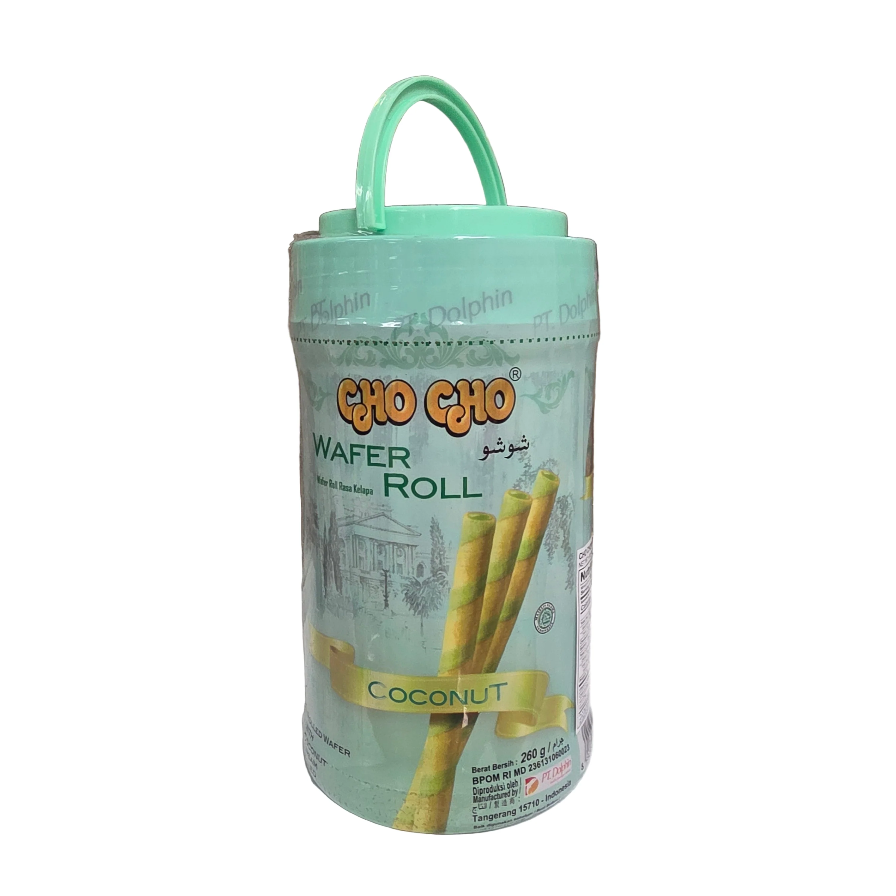 Dolphin Cho Cho Wafer Roll Coconut 9.17 Oz