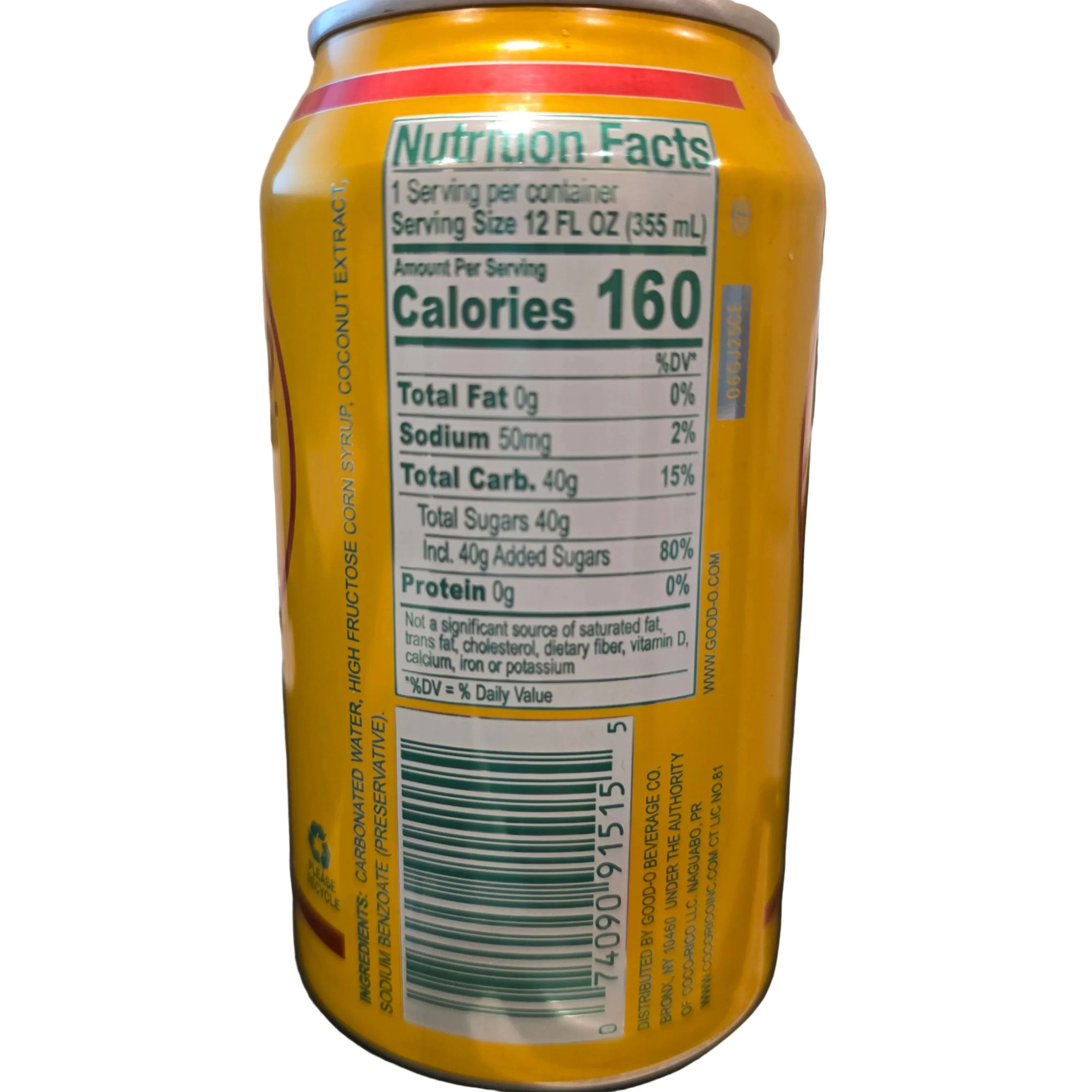 Domestic Coco Rico Coconut Soda 12 Oz - Image 2