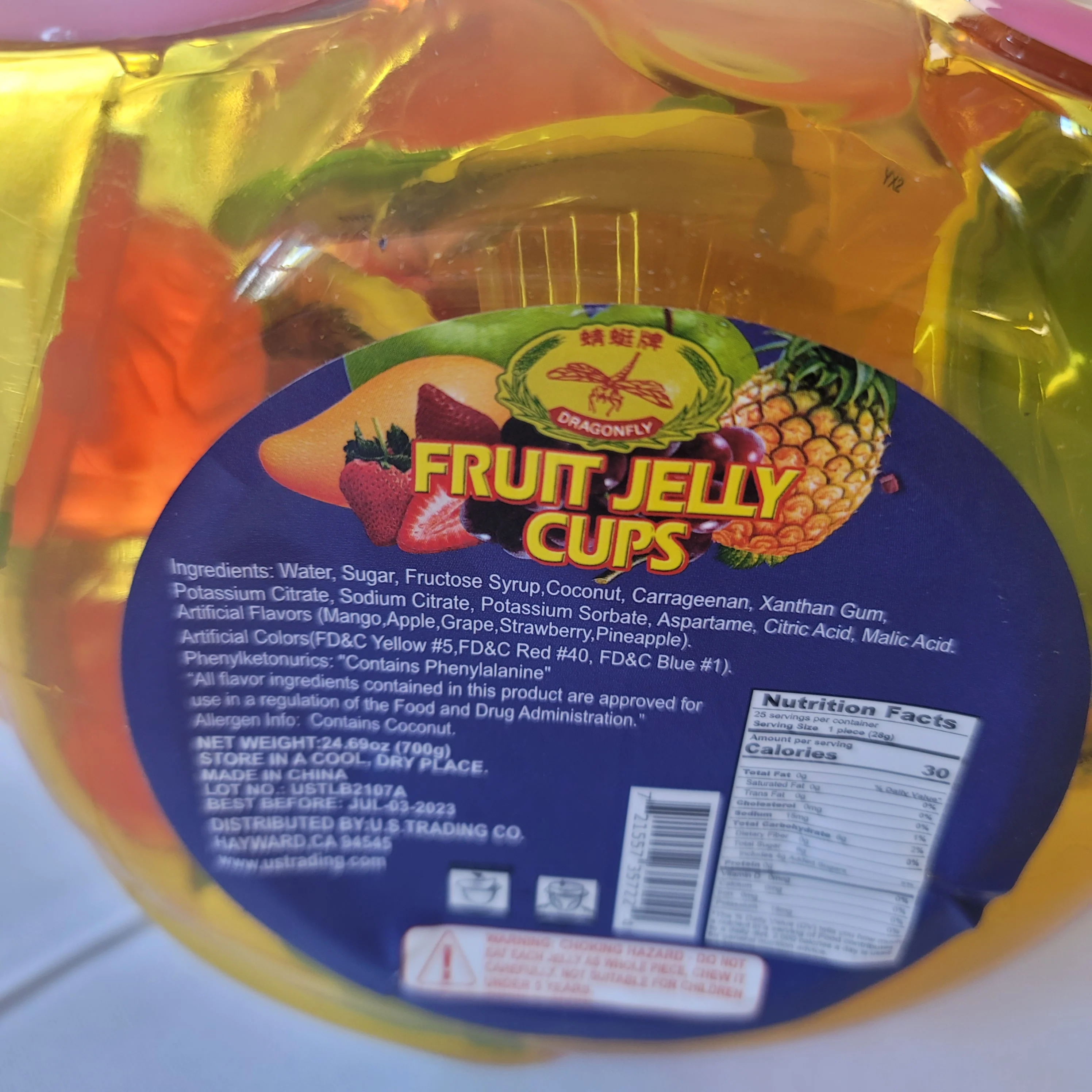 Dragonfly Fruit Jelly Cup Assorted Jar 700 g (Cow) - Image 2