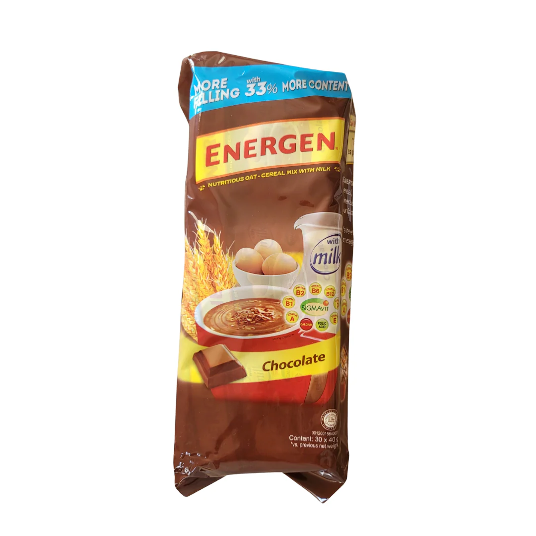 Energen Cereal Mix Chocolate Big Bag (30 x 1.41 Oz)
