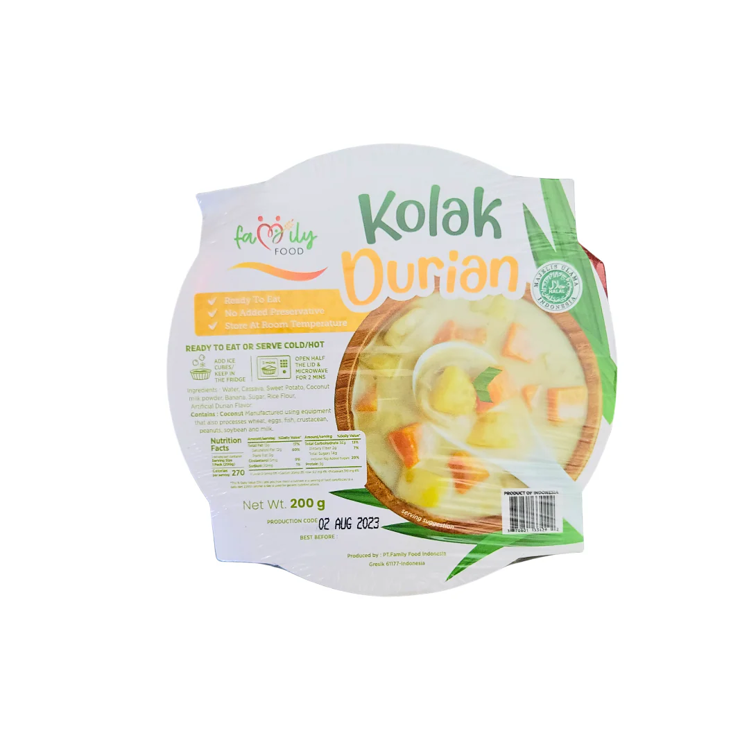 Family Food Kolak Durian Flavor 200 g (Ready to Eat Dessert in Cup)