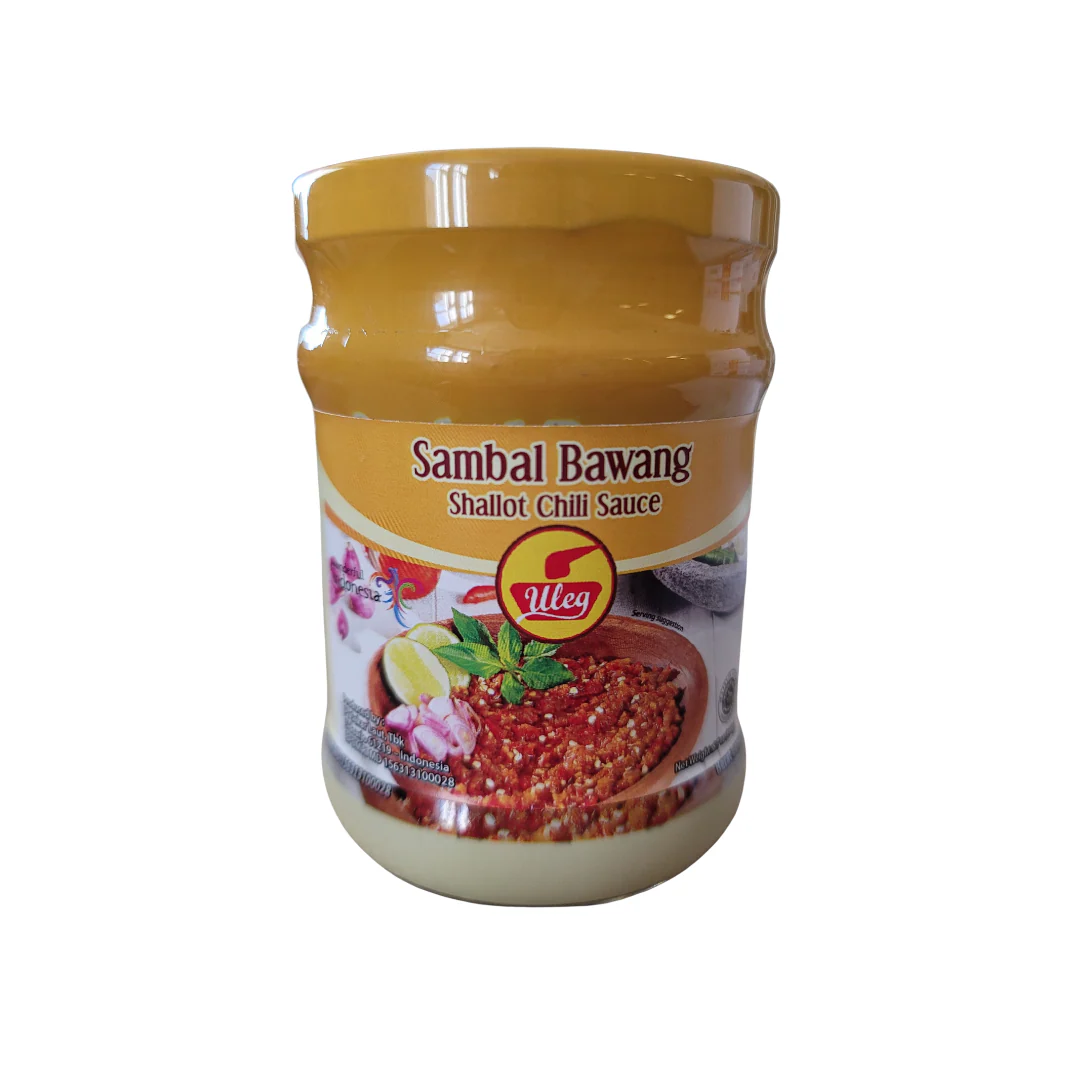 Finna Uleg Shallot Chili Sauce (Sambal Bawang) Jar 6.7 Oz