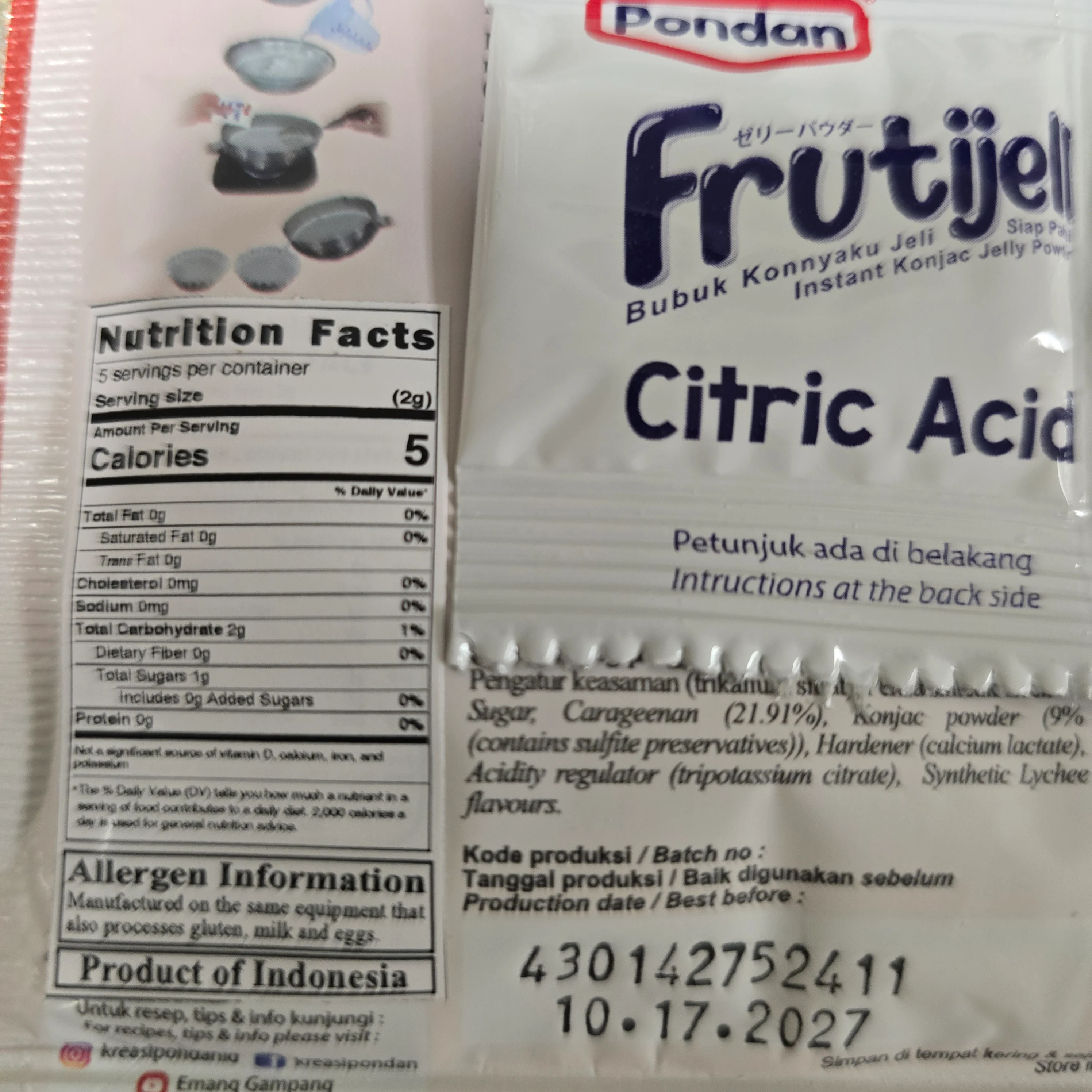 Frutijell Lychee 0.52 Oz - Image 2