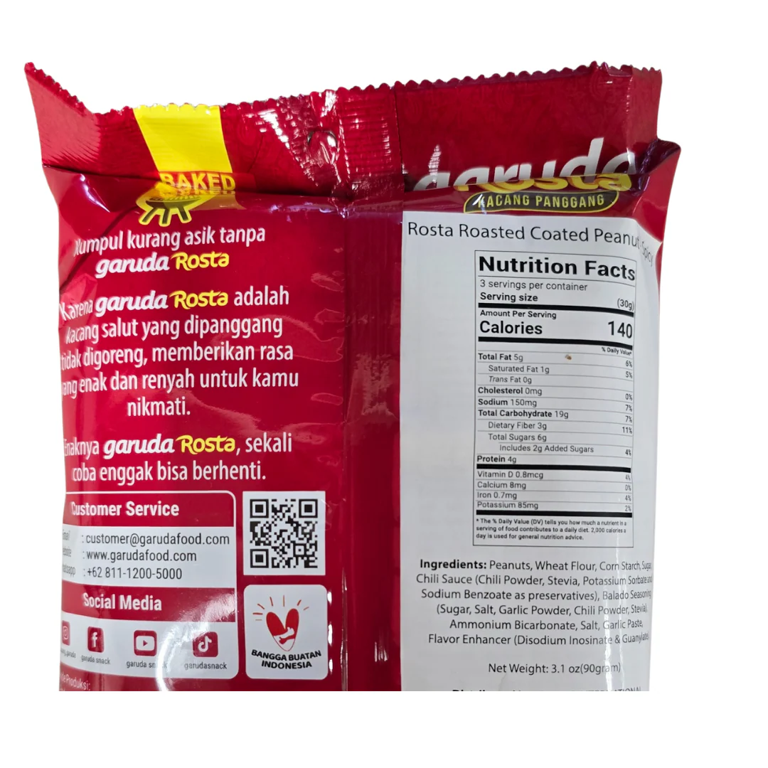 Garuda Rosta Kacang Panggang Spicy Flavor 90 g - Image 2