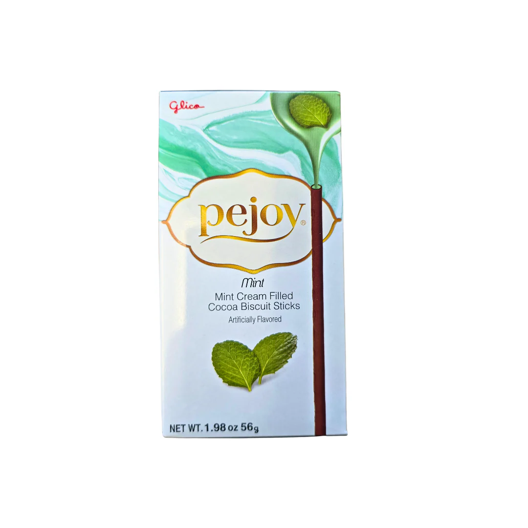 Glico Pejoy Mint Cream Cocoa Biscuit Stick 1.98 Oz