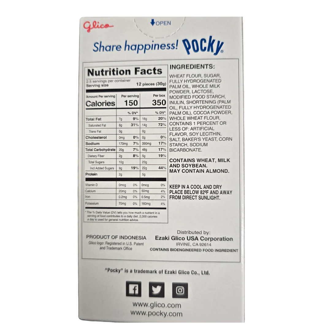 Glico Pocky Cookies and Cream Cocoa Biscuit Stick 2.47 Oz - Image 2
