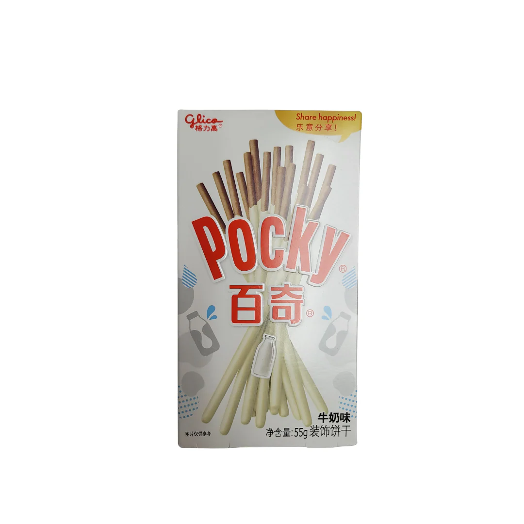 Glico Pocky Milk Cream Covered Biscuit Sticks 55 g