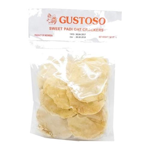 # Gustoso Sweet Padi Oats Crackers (Raw) 7 oz