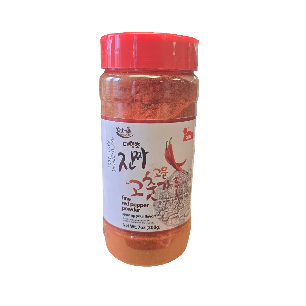 Haitai Fine Red Pepper Gochugaru Hot Pepper Flakes Chili Powder 7 oz