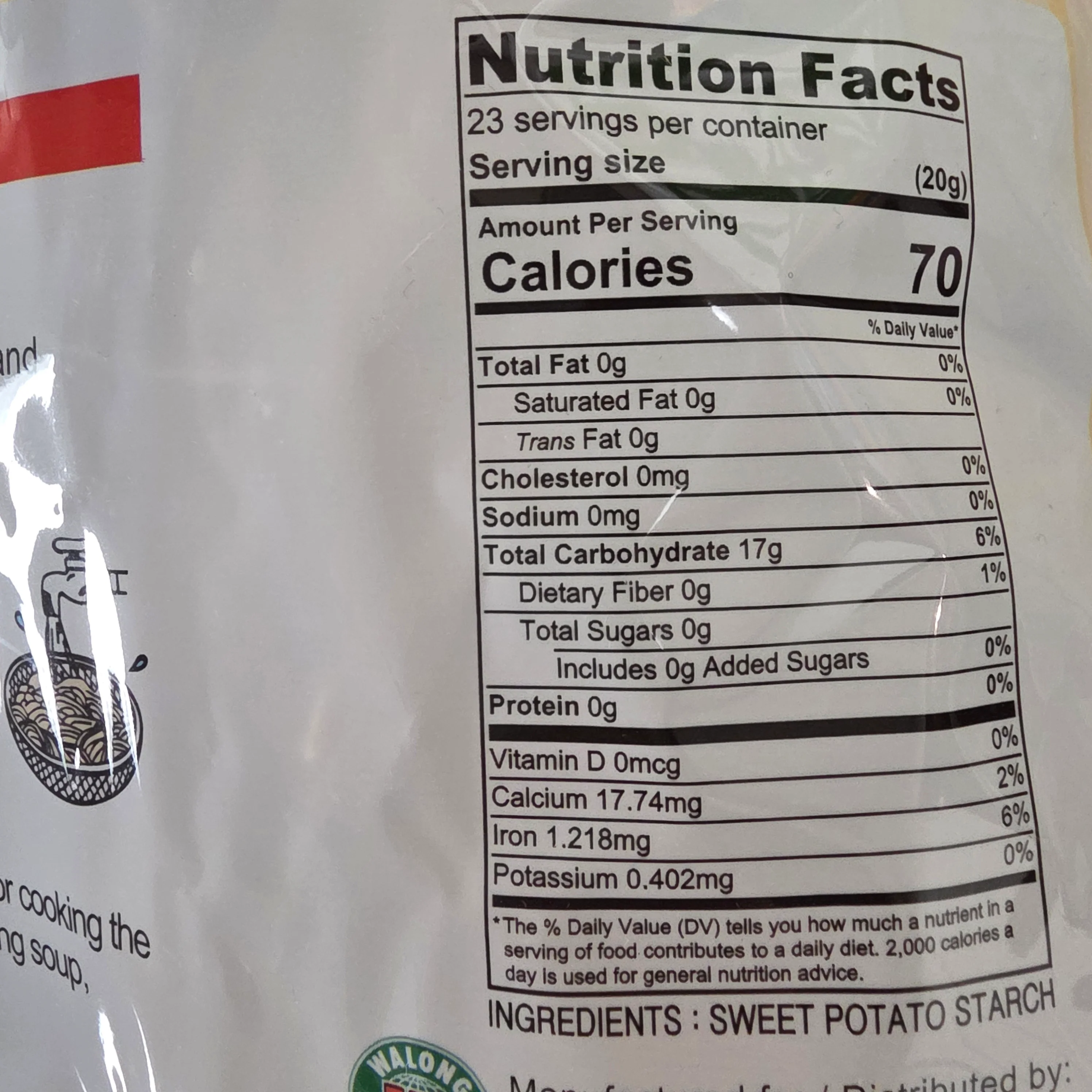 Hanasia Sweet Potato Noodles (Japchae Noodle) 454 g - Image 2