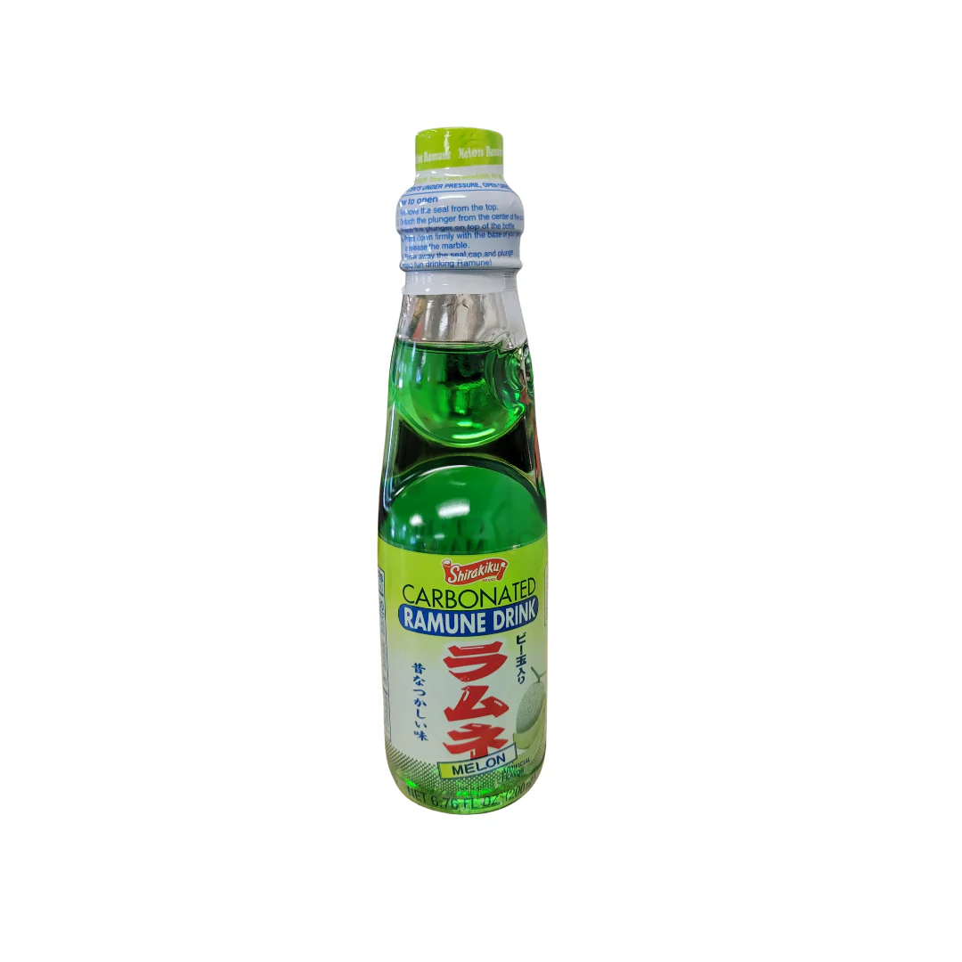 Shirakiku Ramune Soda Melon Flavor 200 ml