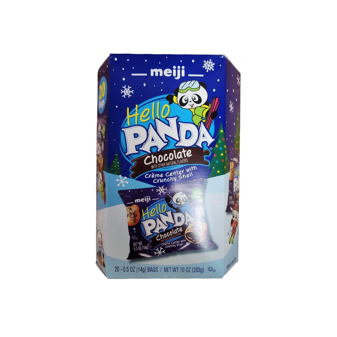Hello Panda Choco Cream Filled Cookies (20 bags x 14 g) Winter Packaging