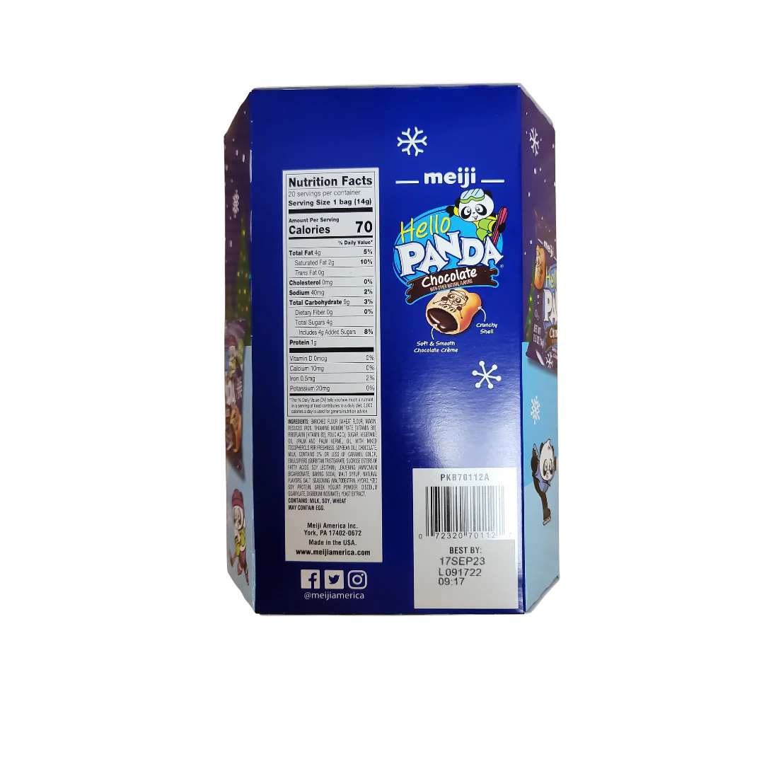 Hello Panda Choco Cream Filled Cookies (20 bags x 14 g) Winter Packaging - Image 2