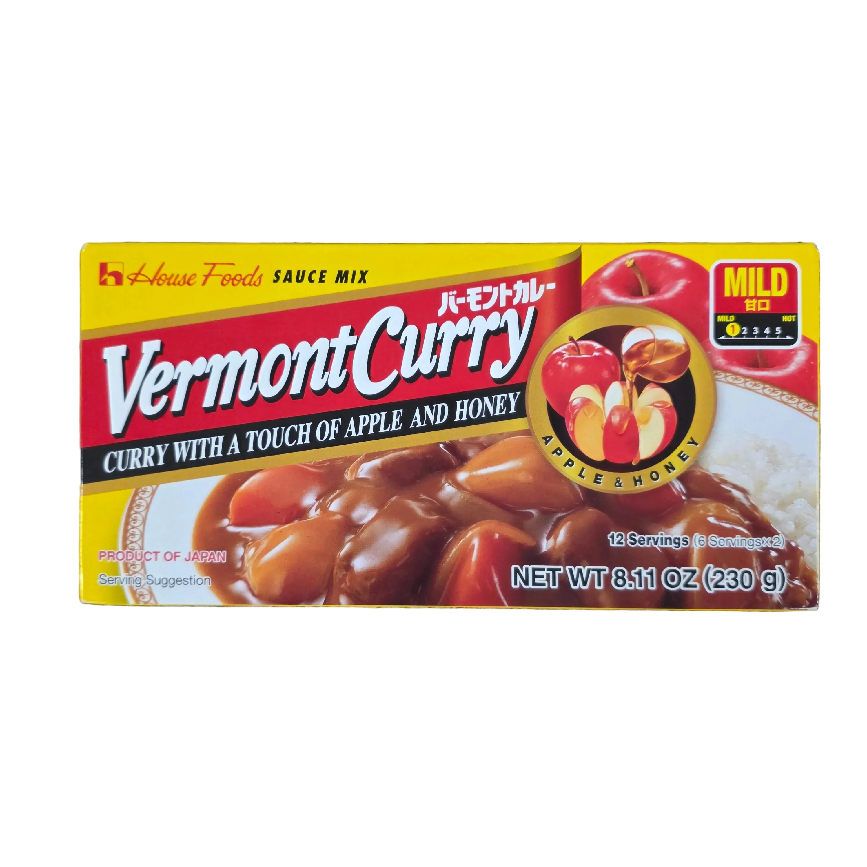 House Foods Vermont Curry Sauce Mix Mild 8.11 Oz (230 g)